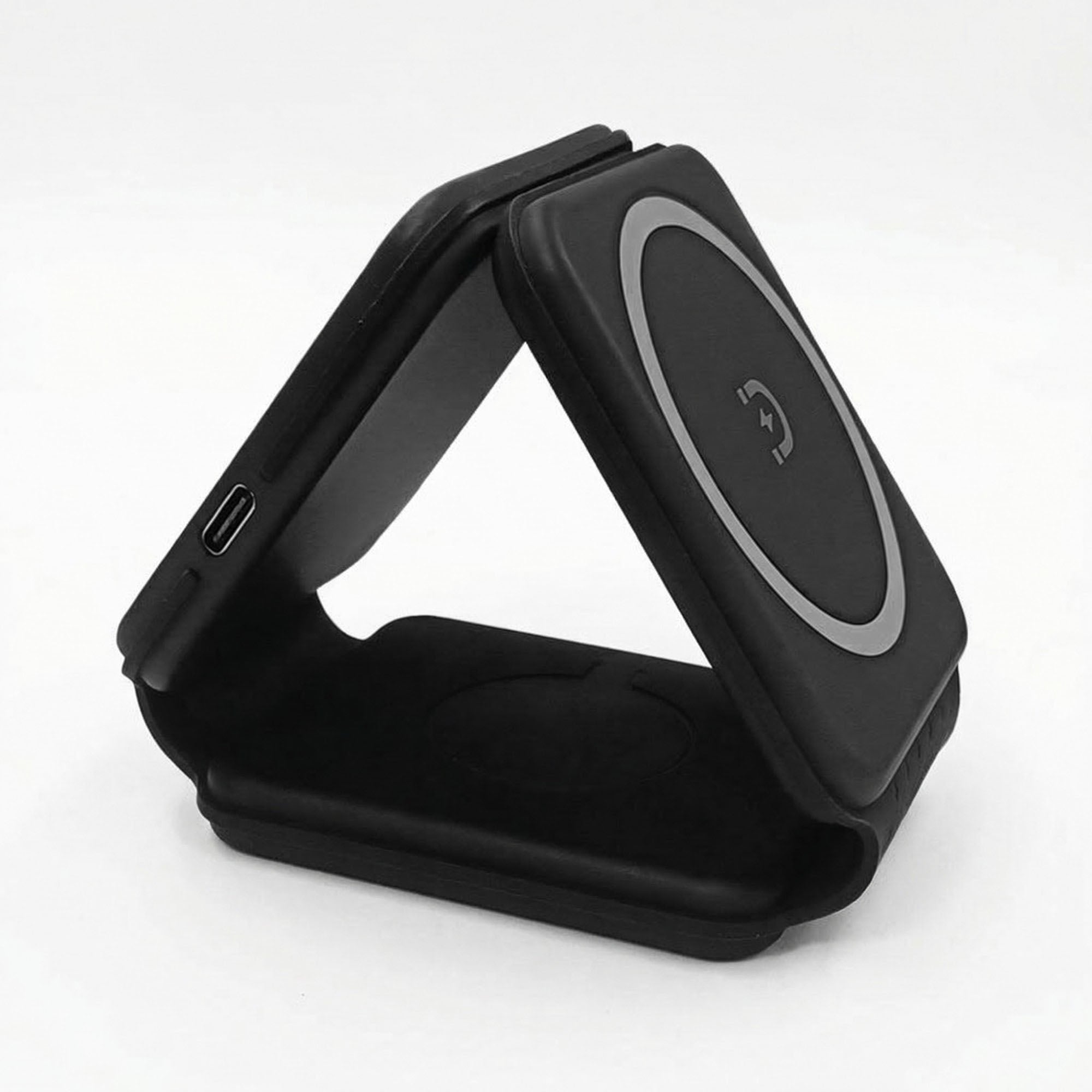 Anna-Kaci 3-in-1 Foldable Magnetic Wireless Charger Stand for Phone Watch Earbuds Fast Charging Station