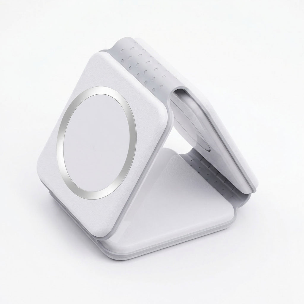 Anna-Kaci 3-in-1 Foldable Magnetic Wireless Charger Stand for Phone Watch Earbuds Fast Charging Station