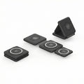 Anna-Kaci Foldable 3-in-1 Wireless Charging Station Compatible with Qi Enabled Devices