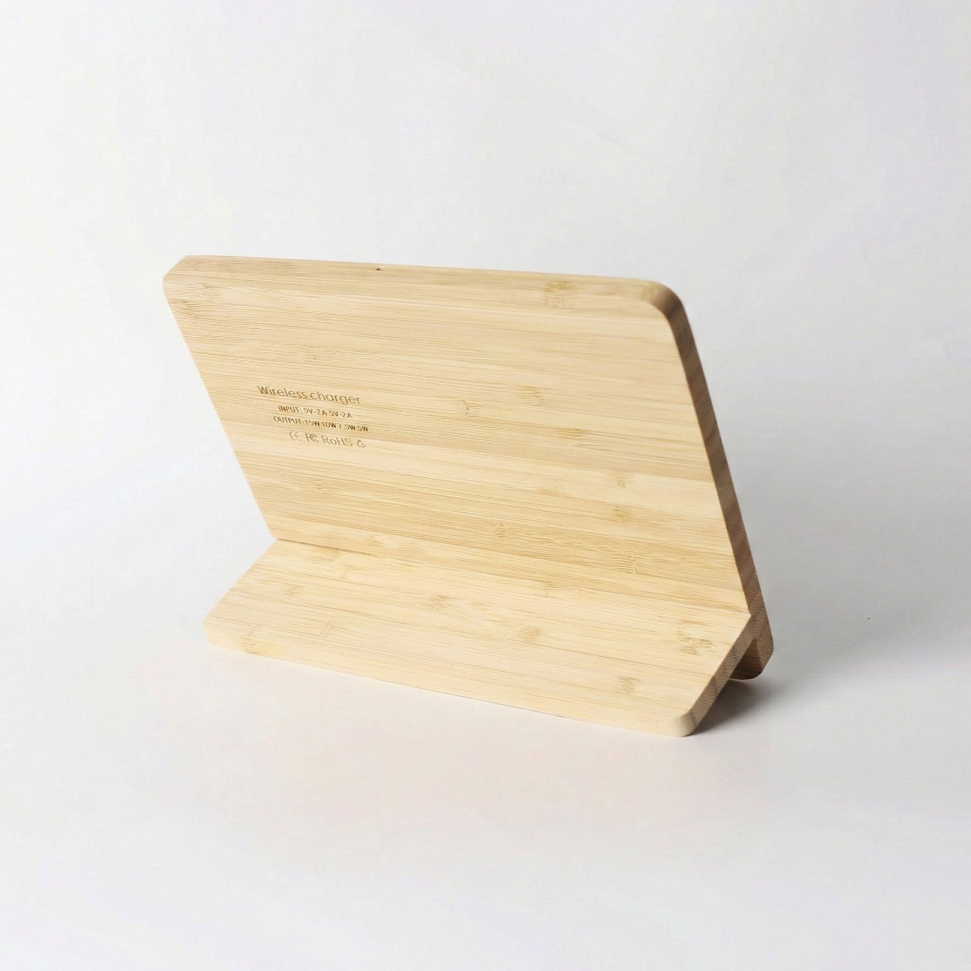 Anna-Kaci Bamboo Photo Frame with Wireless Charging Pad Compatible with Qi Enabled Devices