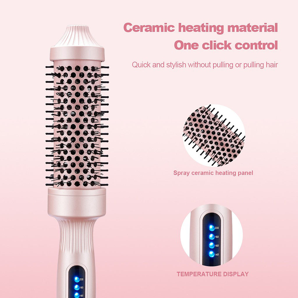 Anna-Kaci Heated Round Brush Hair Dryer Styler with Multiple Heat Settings and Ceramic Barrel