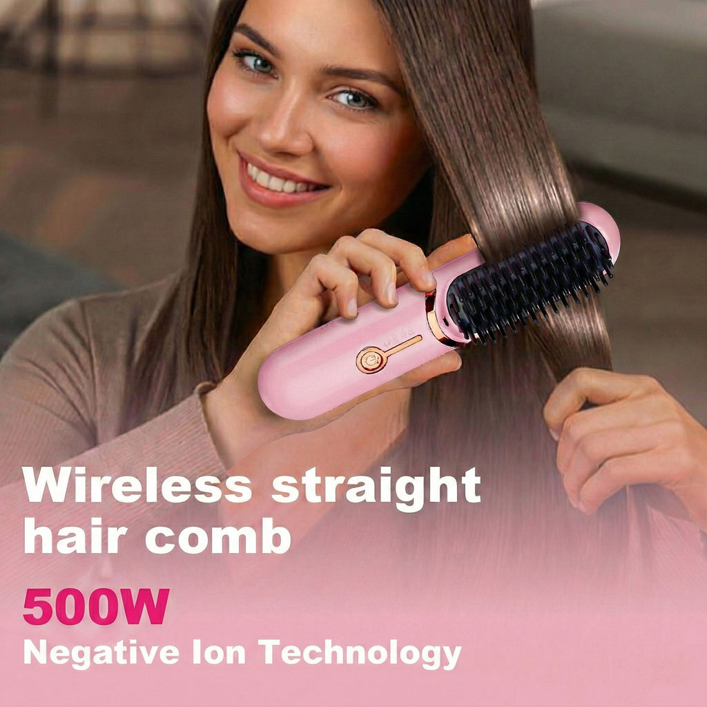 Anna-Kaci Heated Hair Straightening Brush with Adjustable Temperature 320¡ãF to 395¡ãF