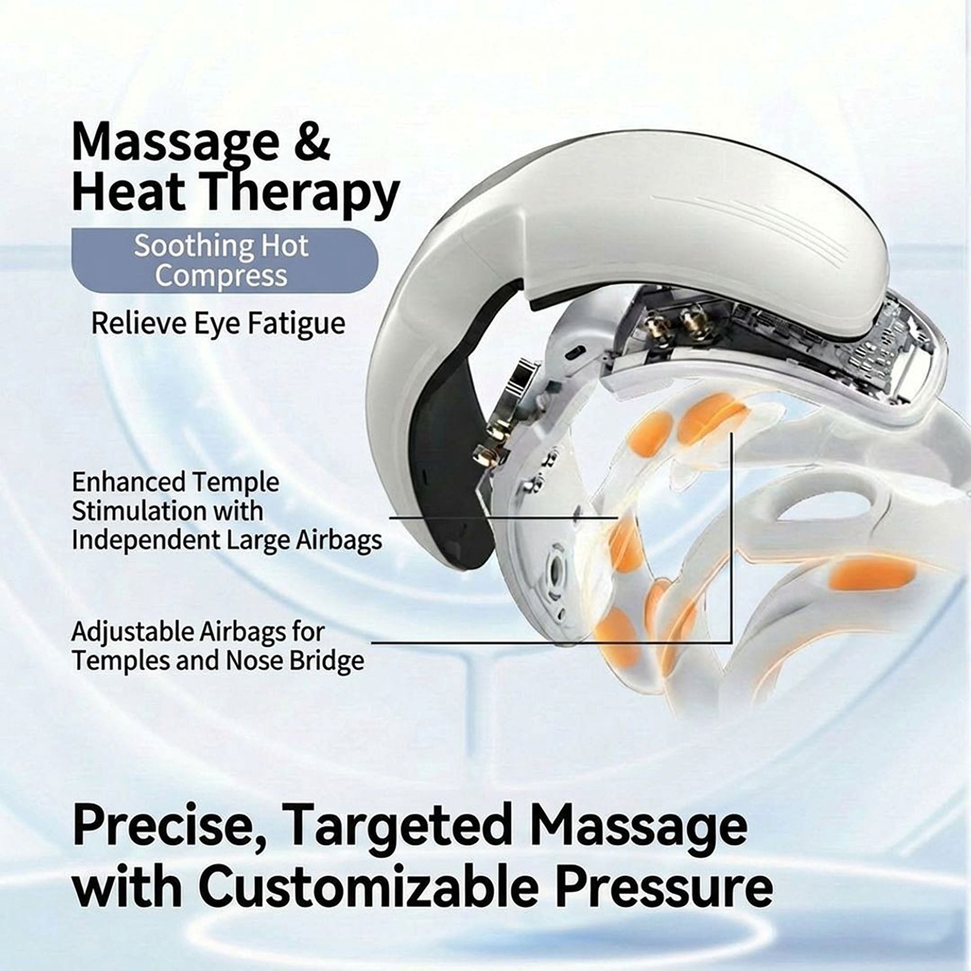 Anna-Kaci Electric Eye Massager with Adjustable Modes and Rechargeable Design