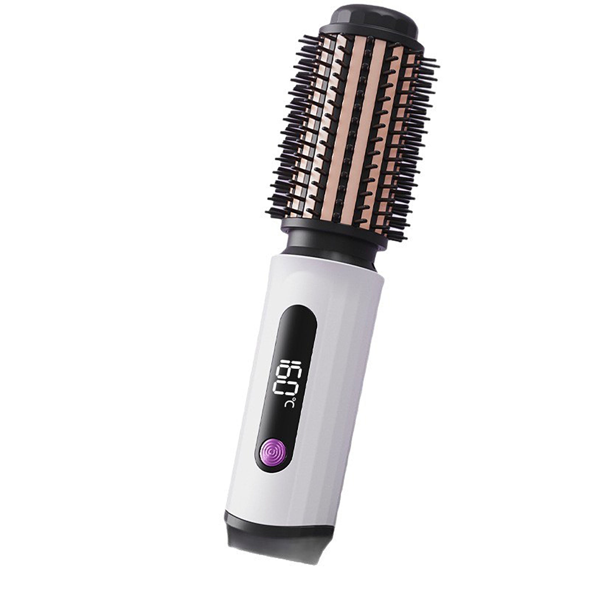 Anna-Kaci Heated Round Brush Hair Styler with Digital Temperature Display and Adjustable Heat