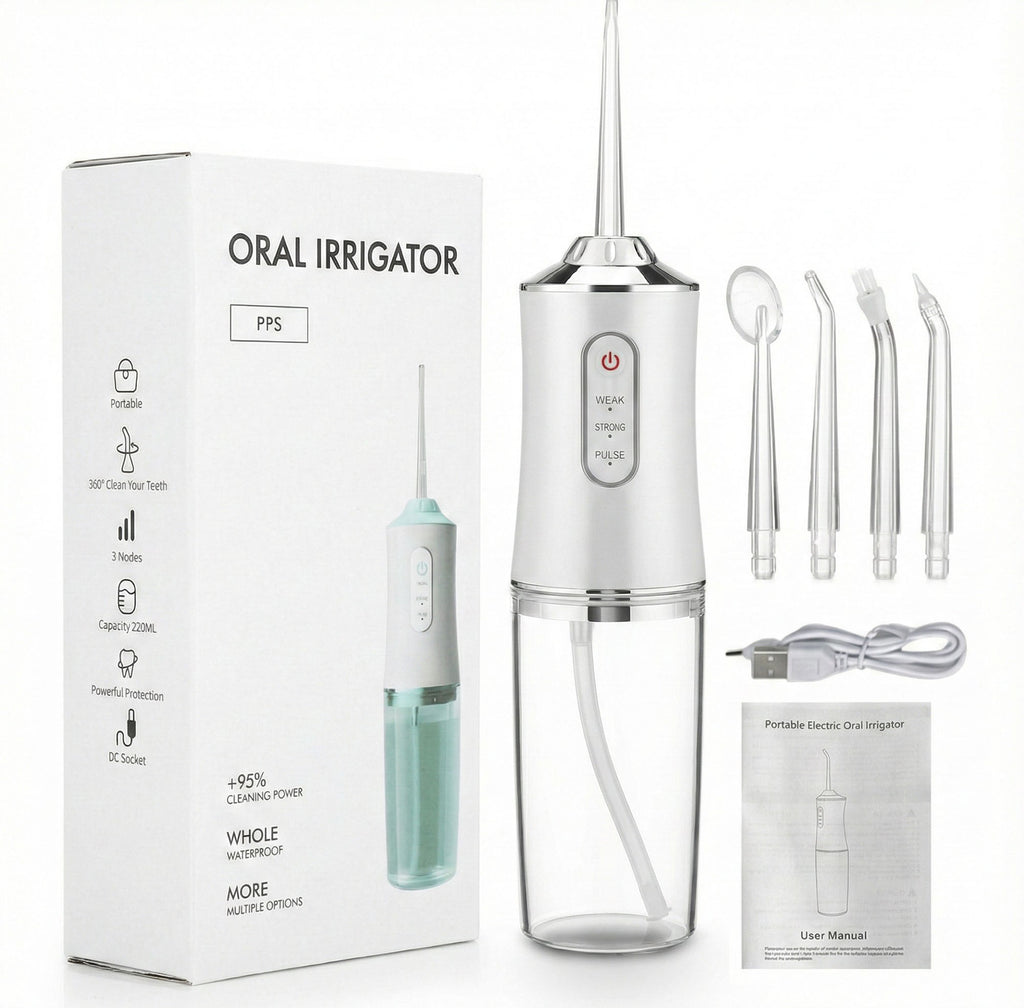 Anna-Kaci Cordless Water Flosser Oral Irrigator with Multiple Modes and Rechargeable Design
