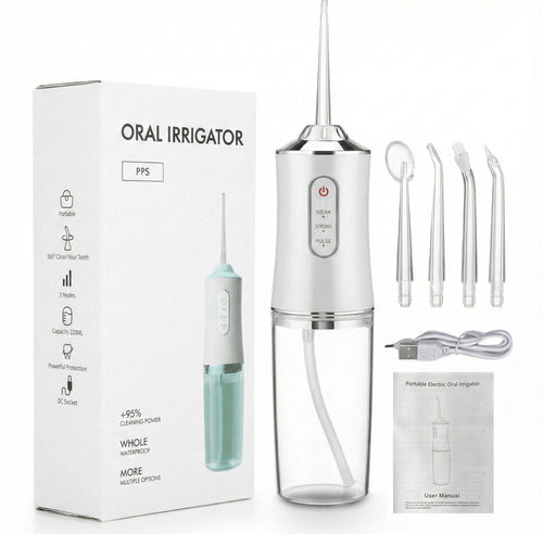 Anna-Kaci Cordless Water Flosser Oral Irrigator with Multiple Modes and Rechargeable Design