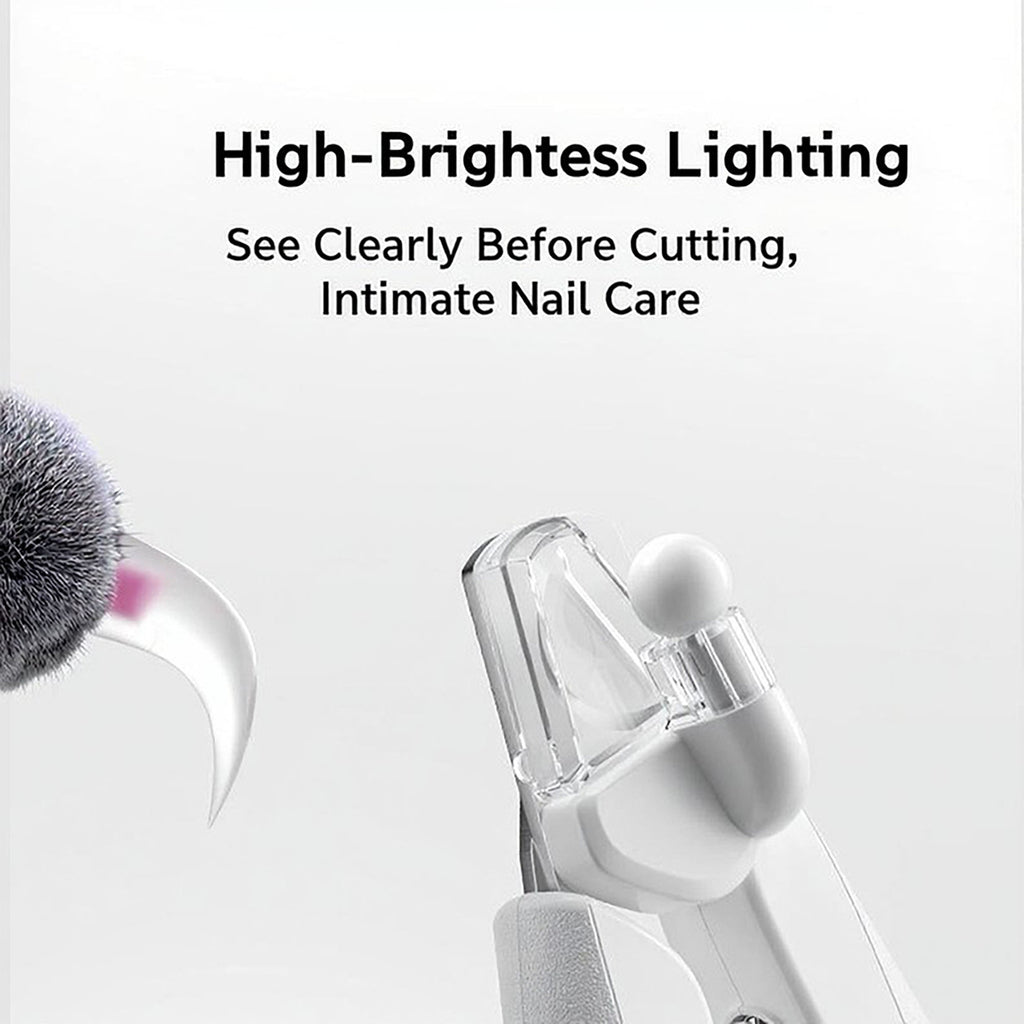 Anna-Kaci Rechargeable Pet Nail Grinder with LED Light Quiet Electric Cat and Dog Grooming Tool