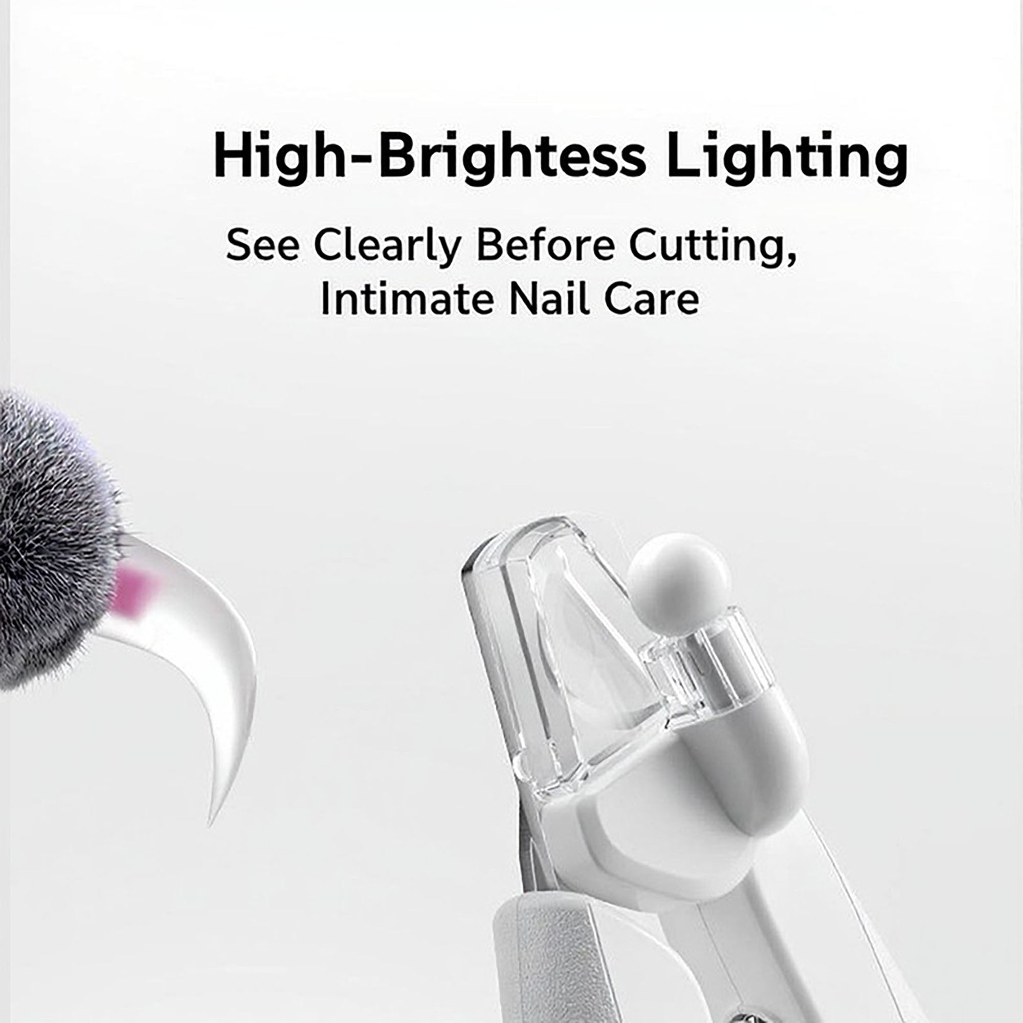 Anna-Kaci Rechargeable Pet Nail Grinder with LED Light Quiet Electric Cat and Dog Grooming Tool
