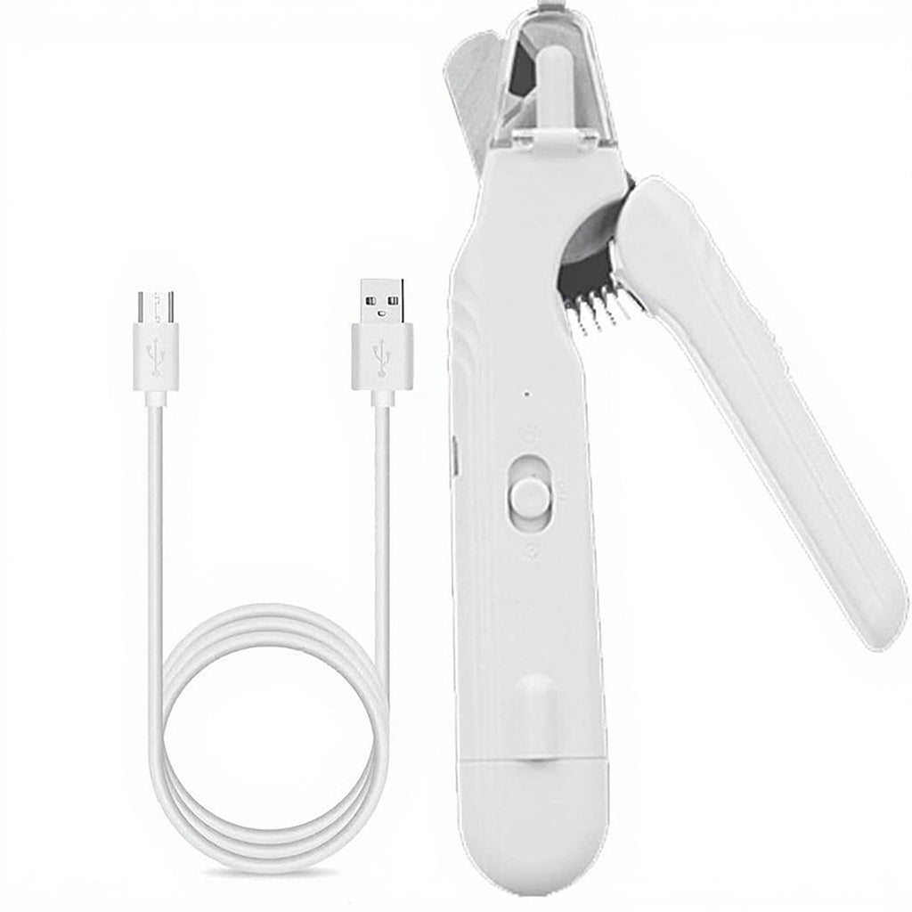 Anna-Kaci Rechargeable Pet Nail Grinder with LED Light Quiet Electric Cat and Dog Grooming Tool