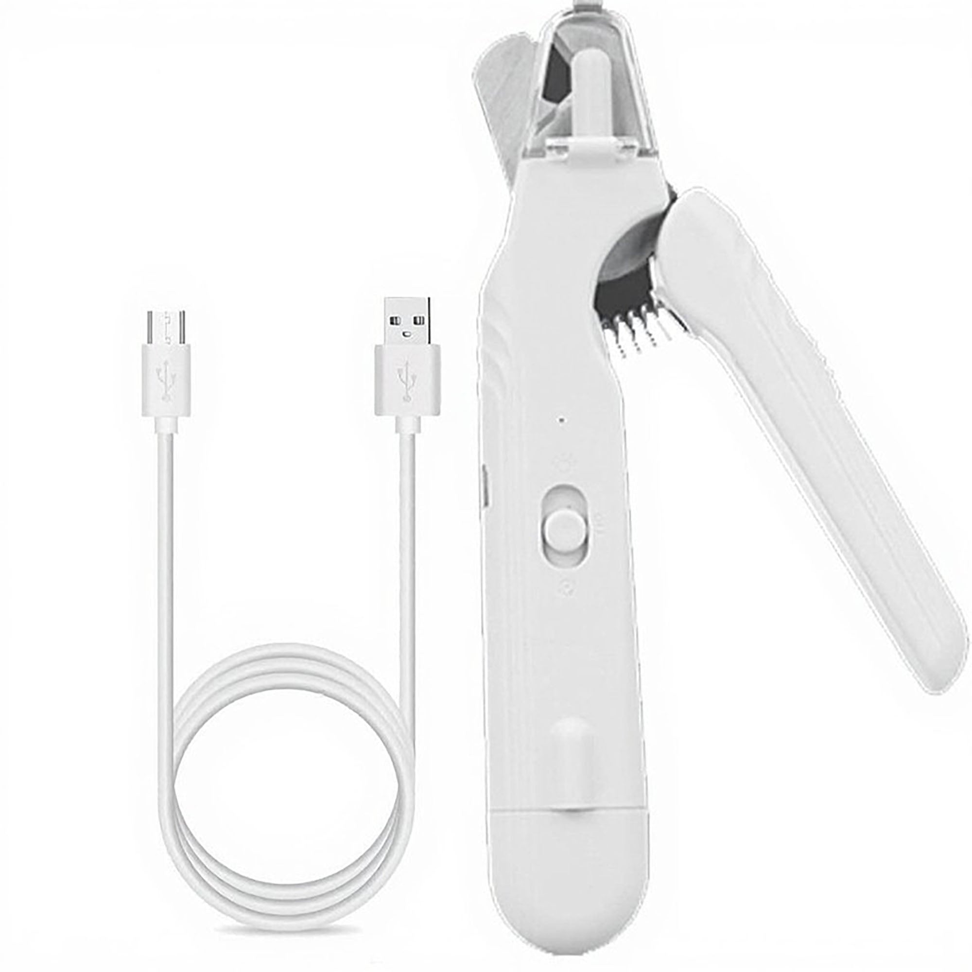 Anna-Kaci Rechargeable Pet Nail Grinder with LED Light Quiet Electric Cat and Dog Grooming Tool