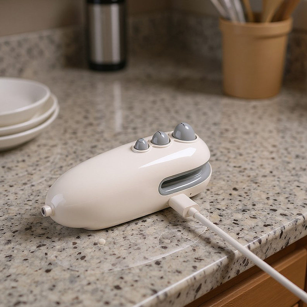 Anna-Kaci 2-PC Portable Mini Bag Heat Sealer with Rechargeable Design for Food Storage