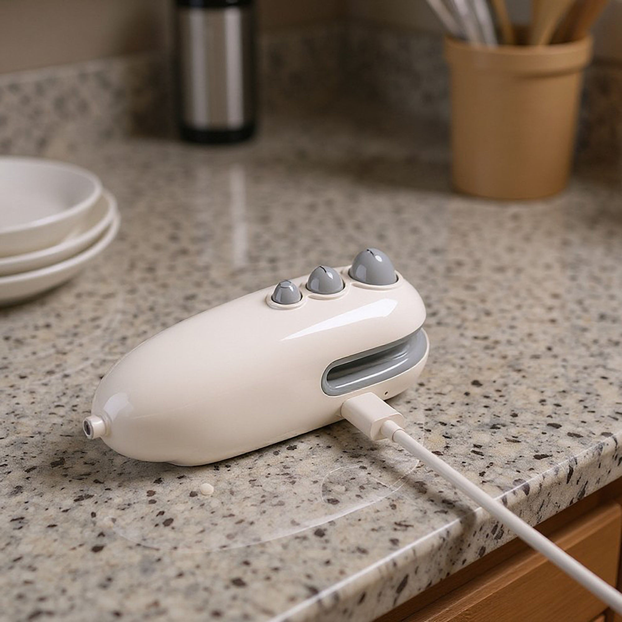 Anna-Kaci 2-PC Portable Mini Bag Heat Sealer with Rechargeable Design for Food Storage