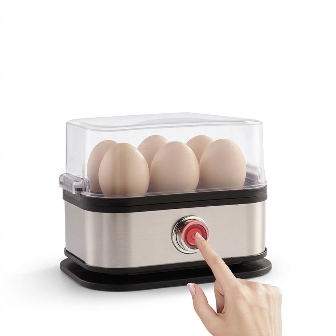 Anna-Kaci Stainless Steel Electric Egg Cooker Portable Egg Steamer Rapid Egg Boiler
