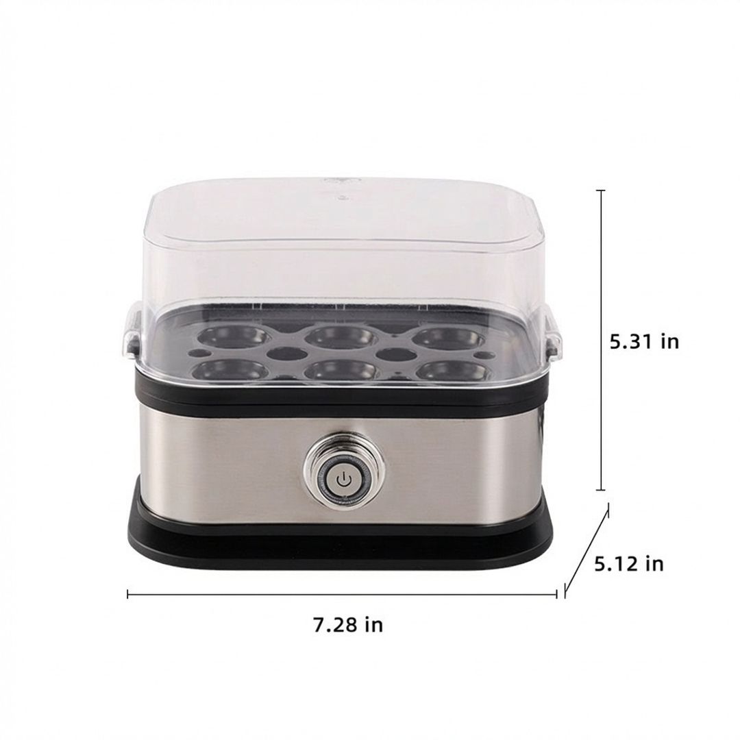 Anna-Kaci Stainless Steel Electric Egg Cooker Portable Egg Steamer Rapid Egg Boiler