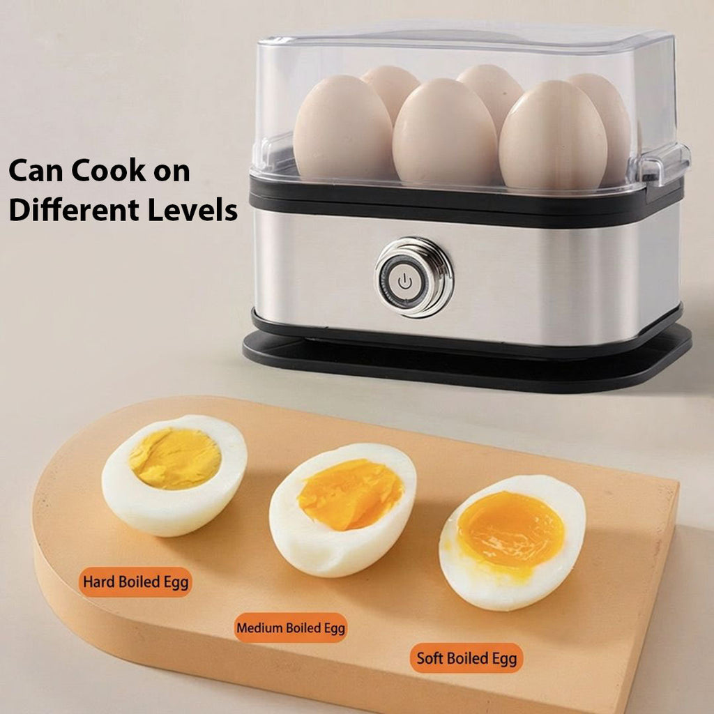 Anna-Kaci Stainless Steel Electric Egg Cooker Portable Egg Steamer Rapid Egg Boiler