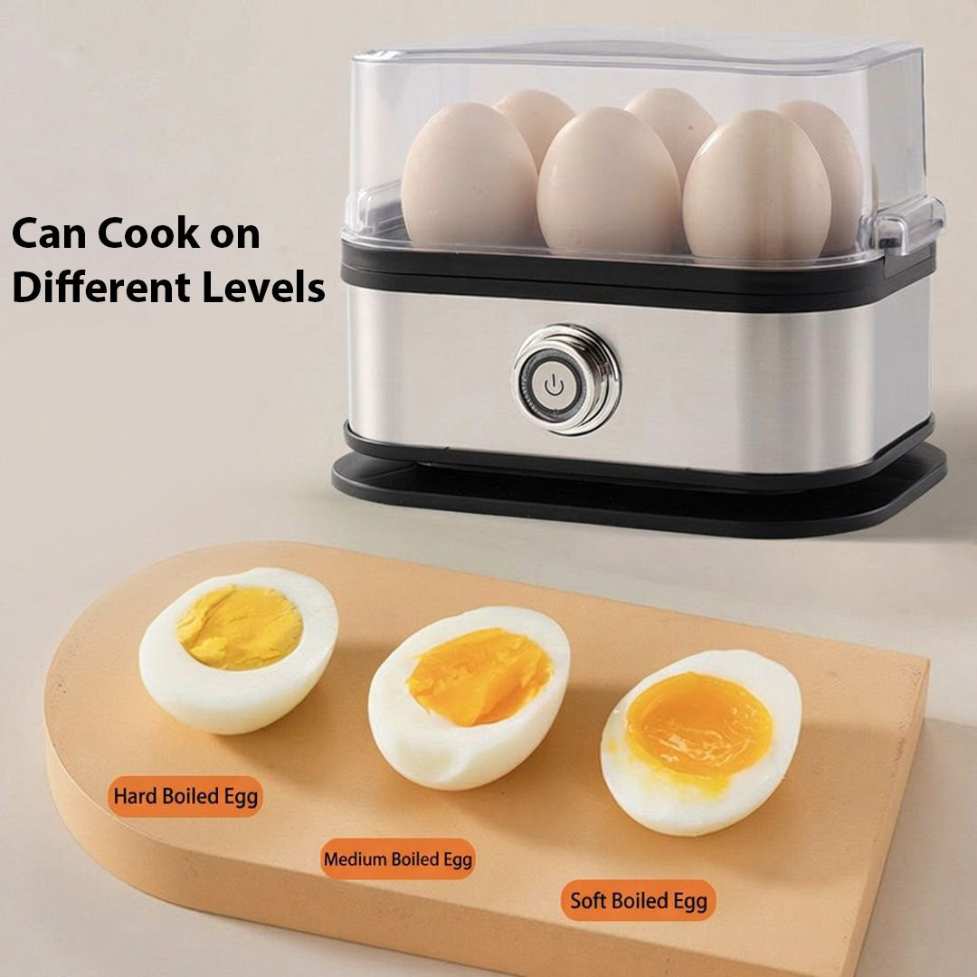 Anna-Kaci Stainless Steel Electric Egg Cooker Portable Egg Steamer Rapid Egg Boiler