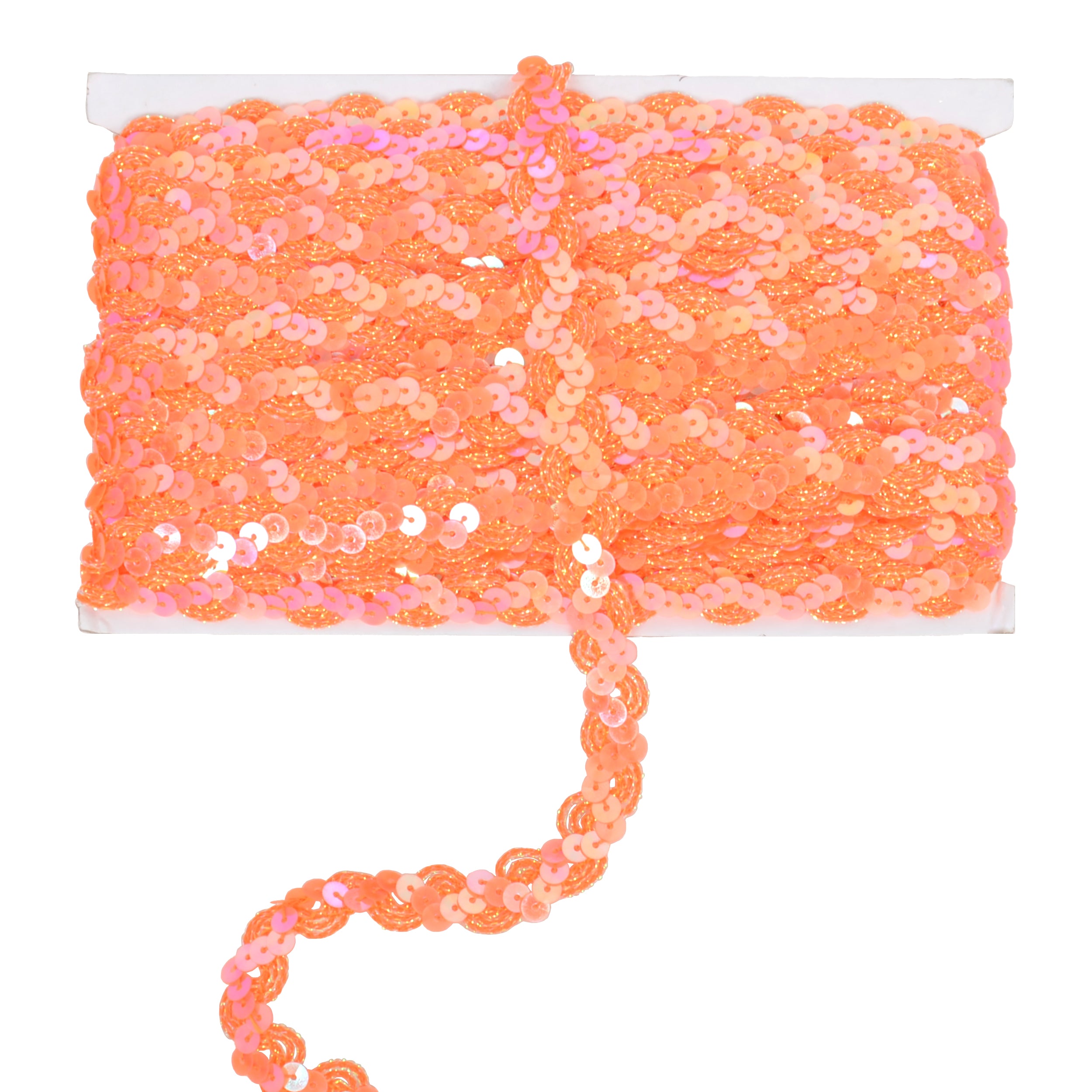 Alilang Sequin Braid Trim, 0.6 Inch Wave Sequin Strip, Glitter Metallic Paillette Sequin Ribbon, DIY Sewing Embellishment, 27 Yards