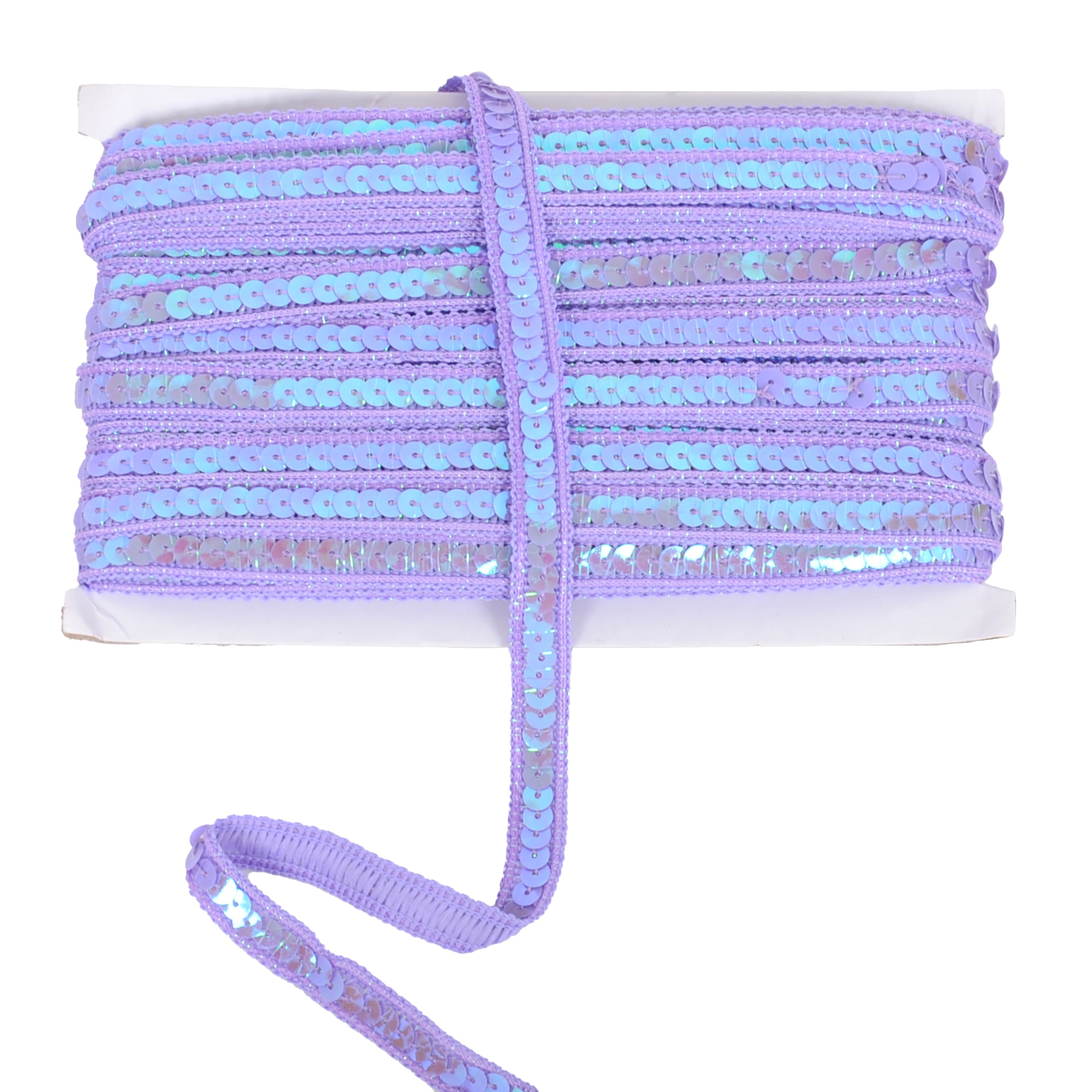Alilang Sequin Trim, 0.5 Inch Flat Glitter Sequin Ribbon, Sparkle Metallic Sequin Strip, Bling Fabric DIY Sewing Embellishment, 27 Yards