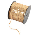 Alilang Flat Sequin Strip, 4mm String Metallic Sequin Strand, Paillette Metallic Sequin Trim Sewing String for DIY Crafts Embellishment, 197 Yards