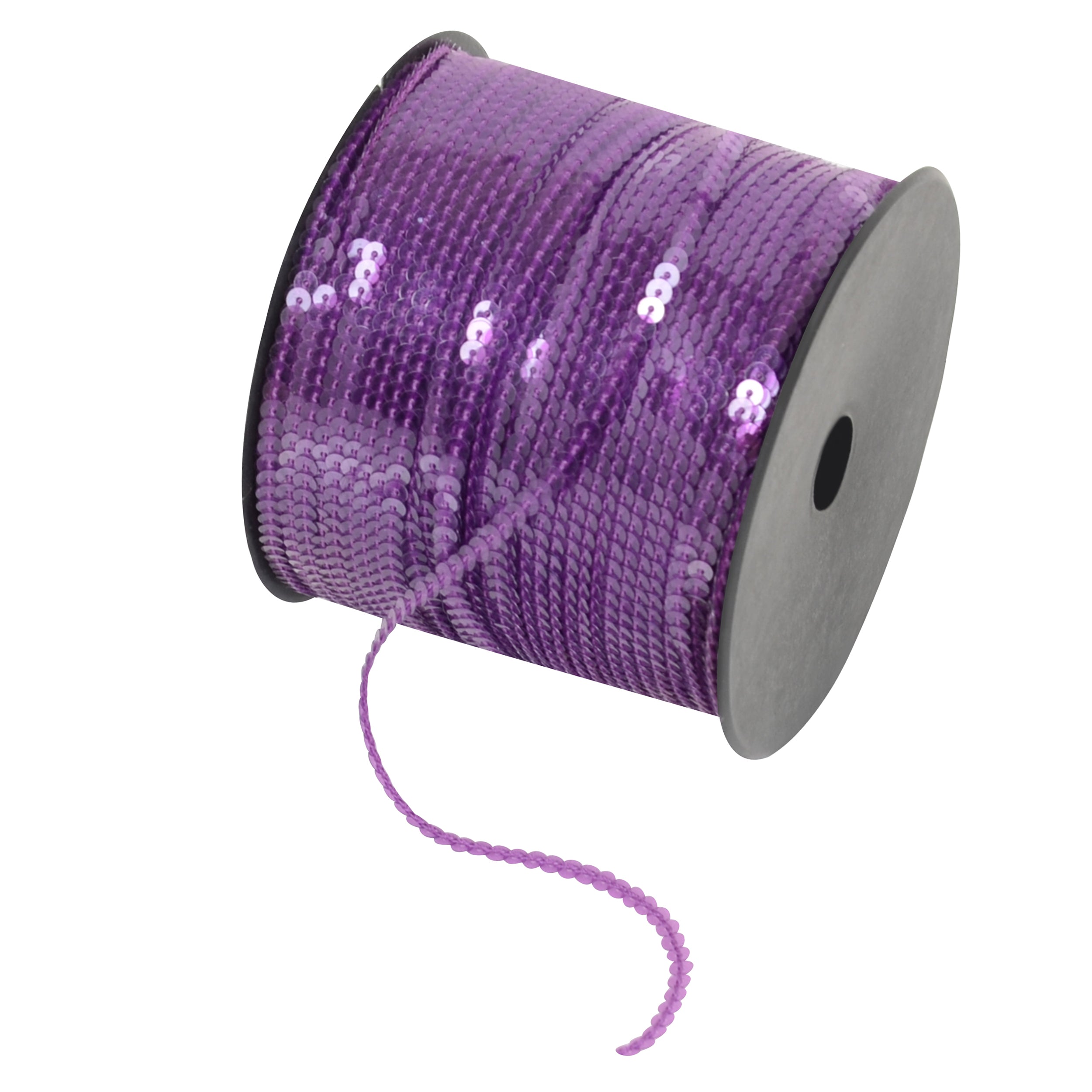 Alilang Flat Sequin Strip, 4mm String Metallic Sequin Strand, Paillette Metallic Sequin Trim Sewing String for DIY Crafts Embellishment, 197 Yards
