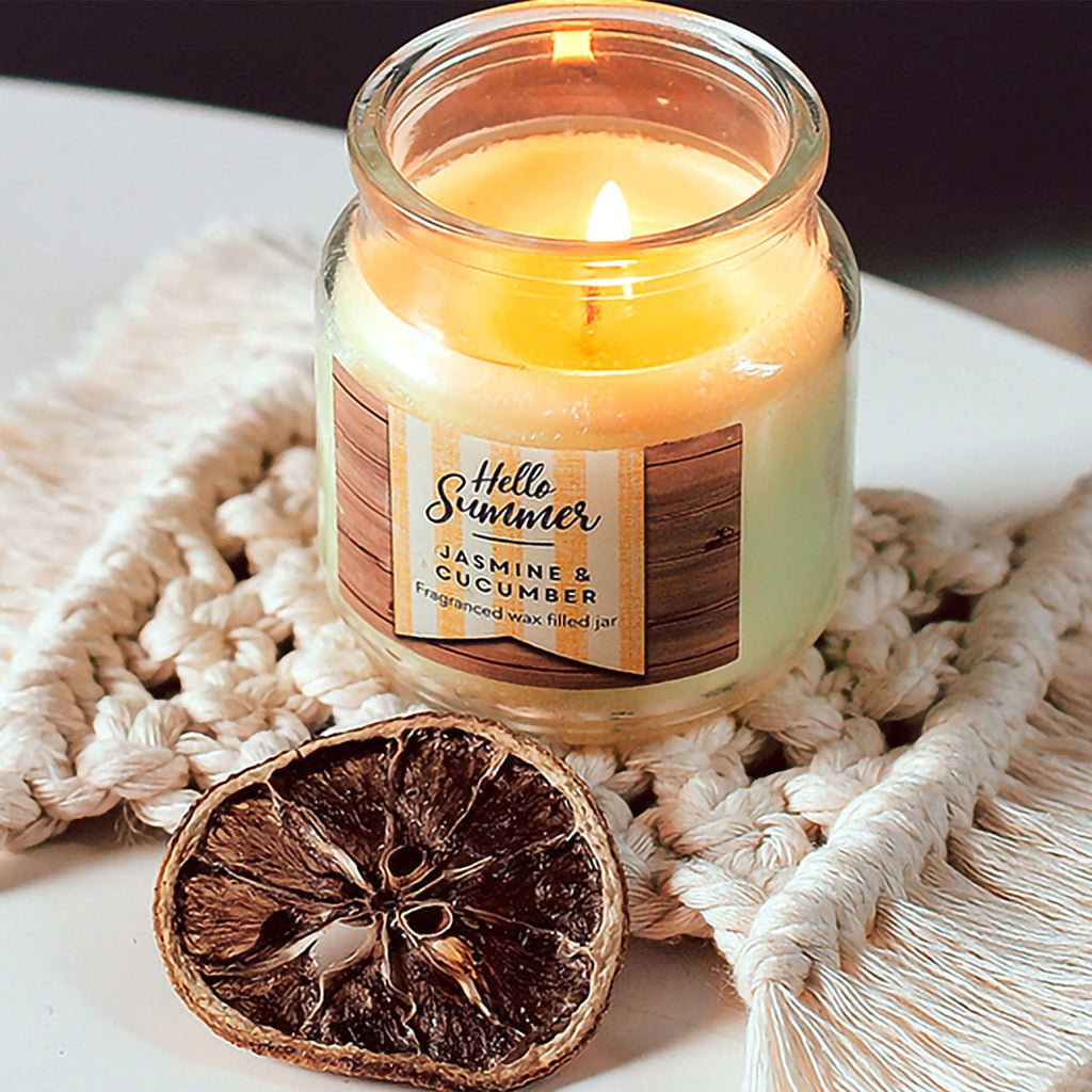 Anna-Kaci Woven Fiber Coaster with Fringe Detail for Tabletop Protection and Decorative Candle Display