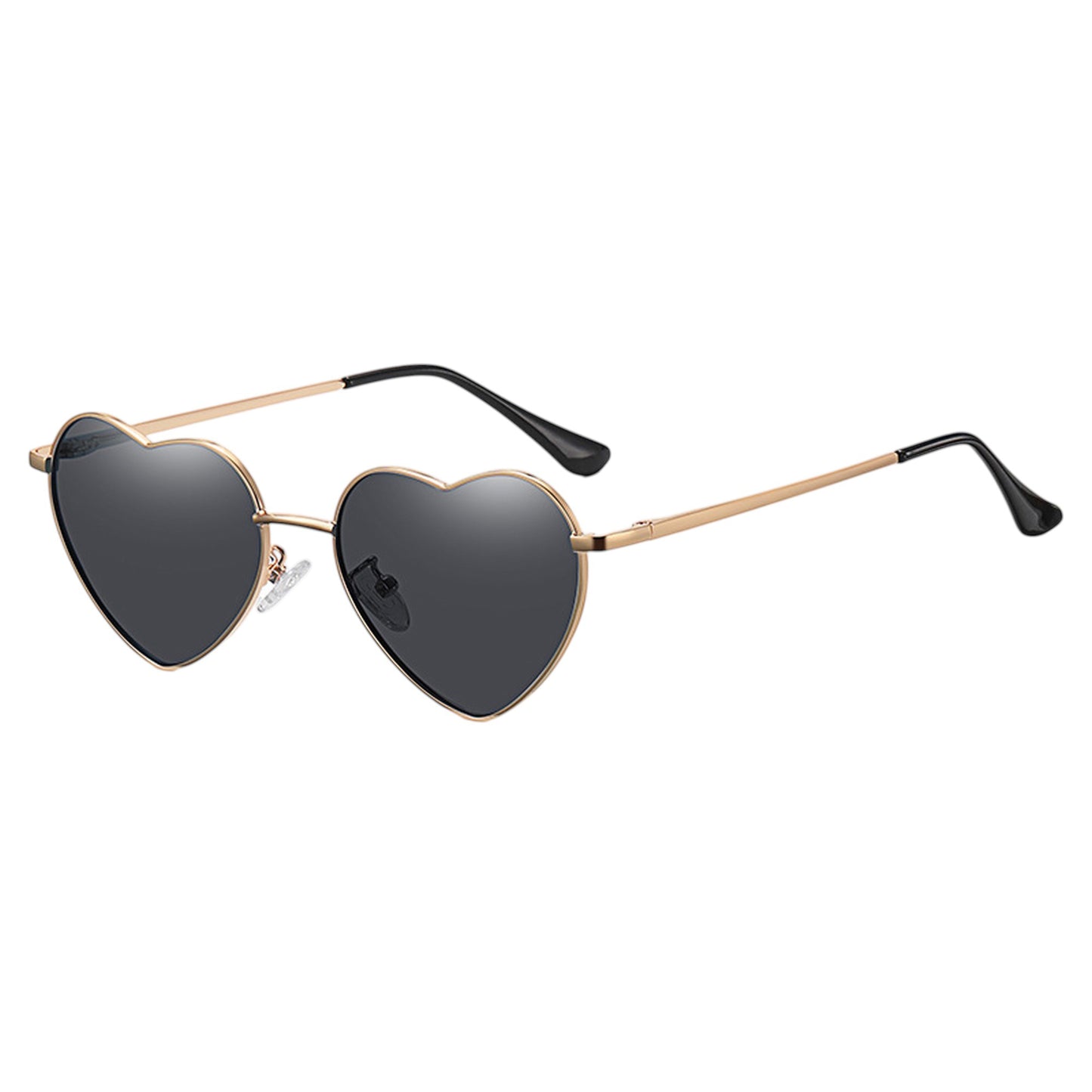 Anna-Kaci Women's Stylish Heart-Shaped Polarized Sunglasses UV400 Protection for Outdoor Activities