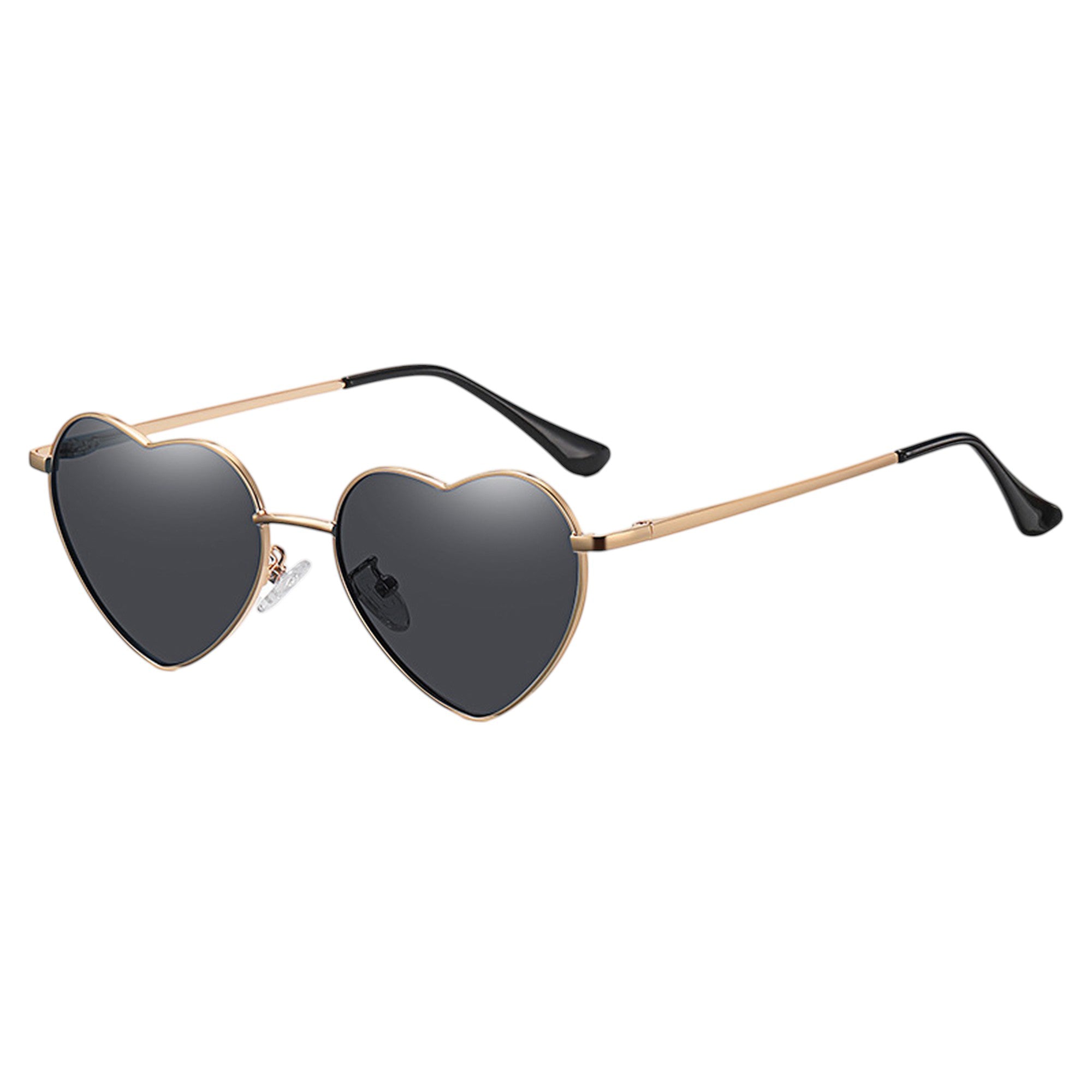 Anna-Kaci Women's Stylish Heart-Shaped Polarized Sunglasses UV400 Protection for Outdoor Activities