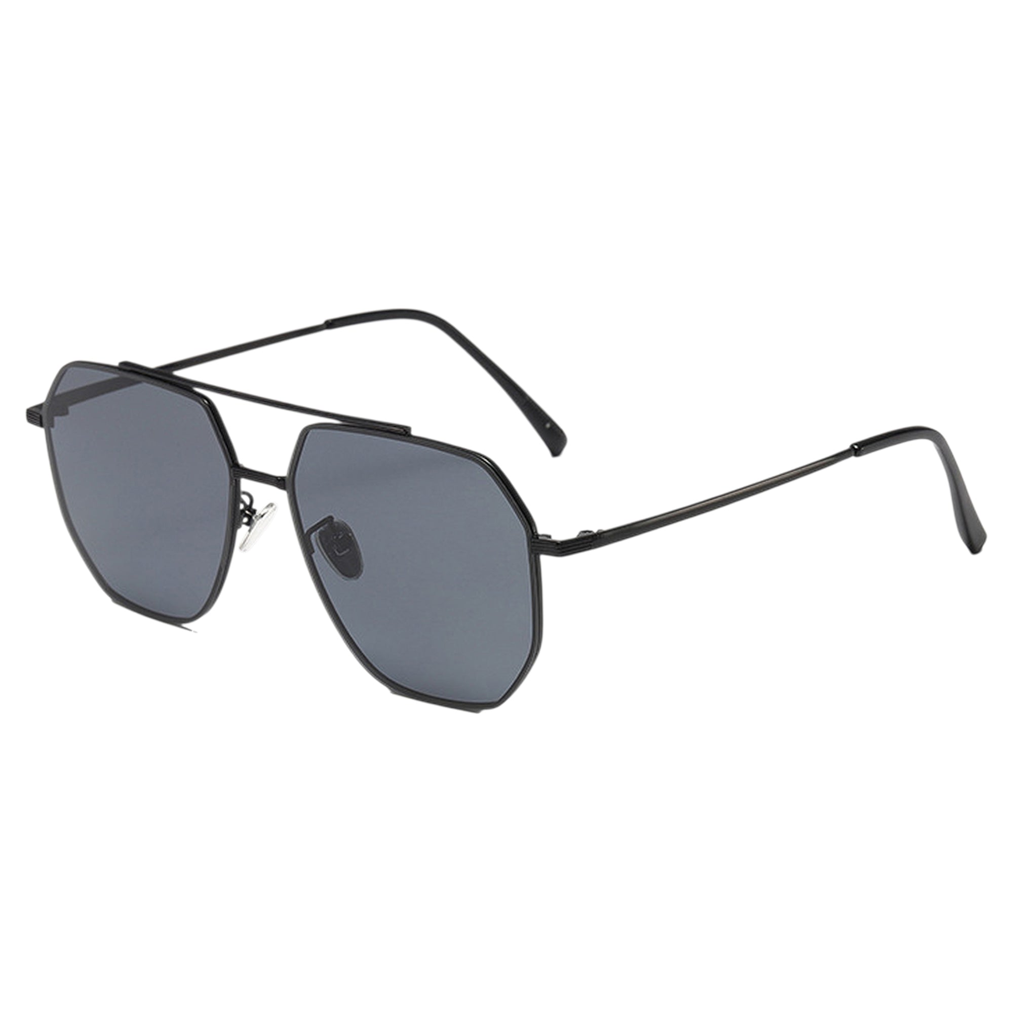 Anna-Kaci Women's Rimmed Hexagonal Polarized Aviator Sunglasses UV400 Protection
