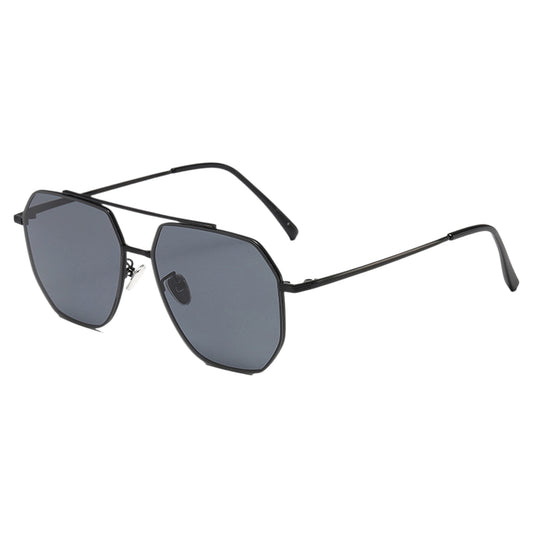 Anna-Kaci Women's Rimmed Hexagonal Polarized Aviator Sunglasses UV400 Protection