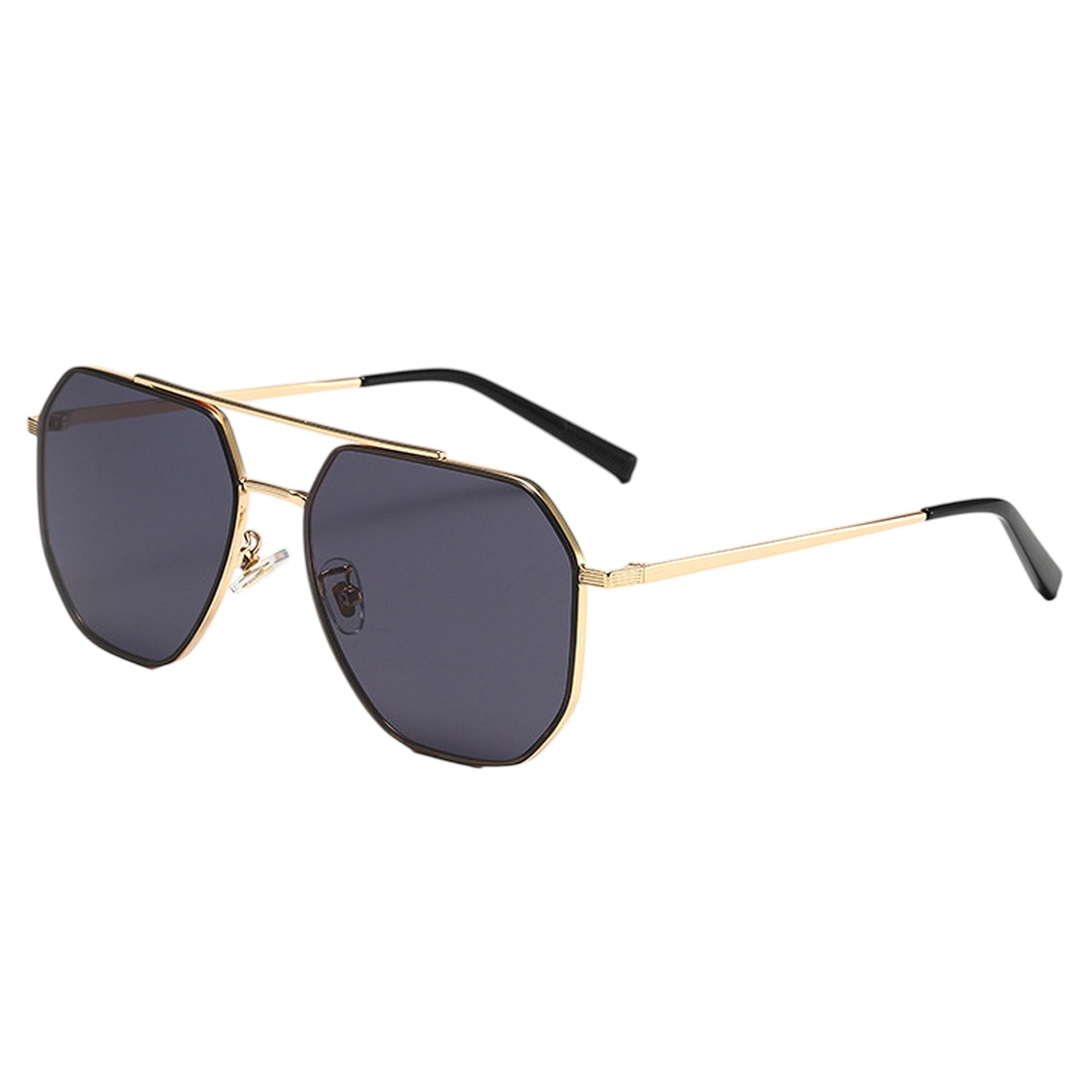 Anna-Kaci Women's Rimmed Hexagonal Polarized Aviator Sunglasses UV400 Protection