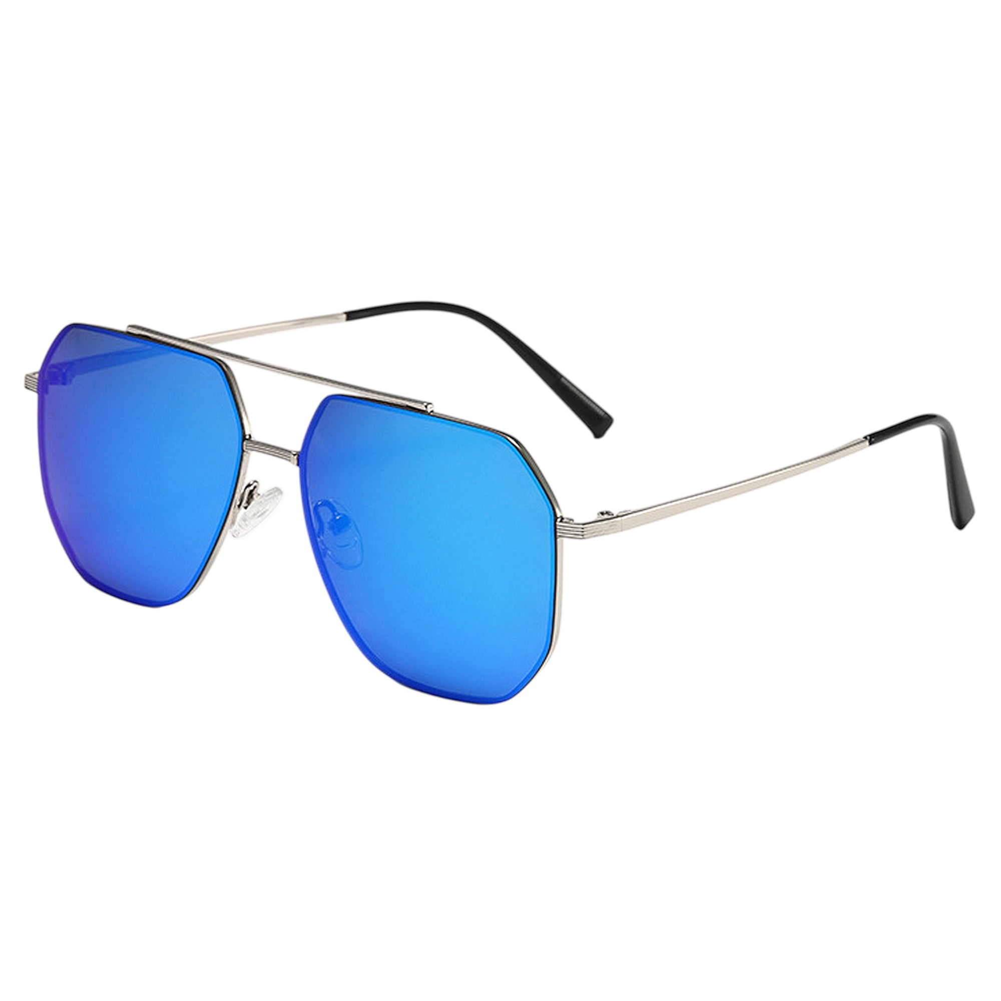 Anna-Kaci Women's Rimmed Hexagonal Polarized Aviator Sunglasses UV400 Protection