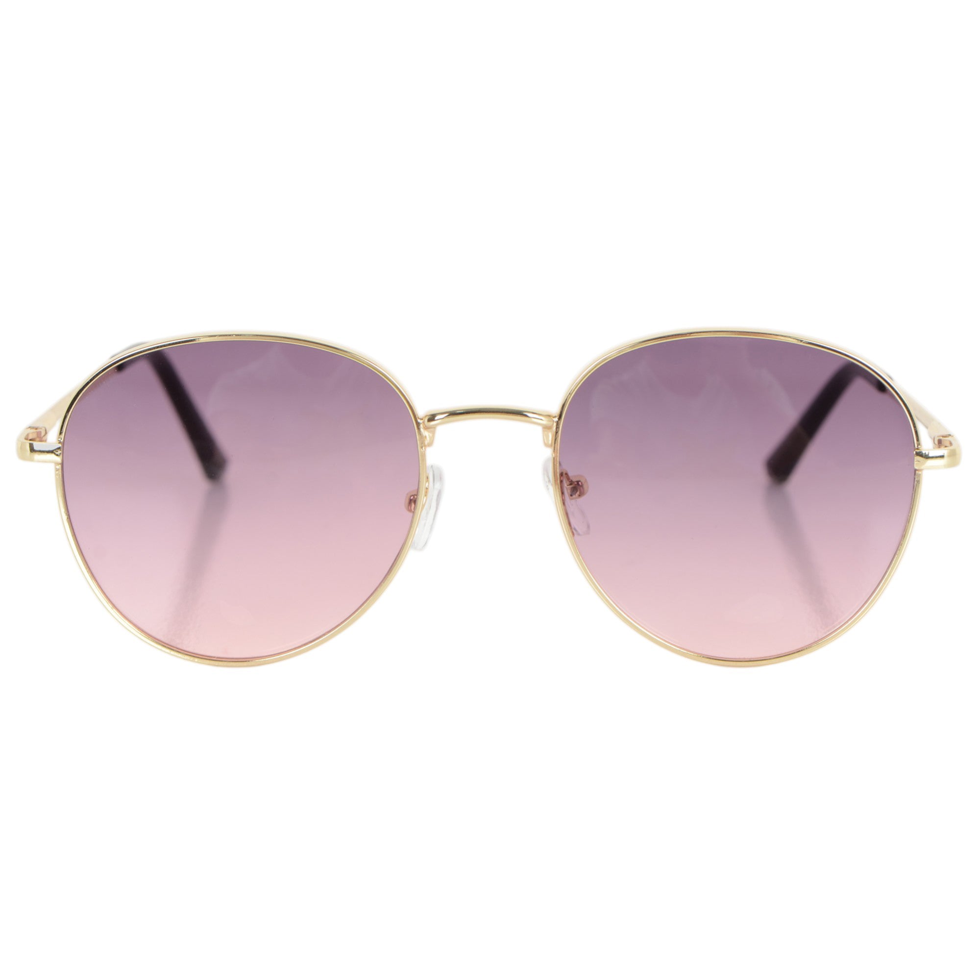 Anna-Kaci Elegant Gold - Rimmed Round Women's Polarized Sunglasses UV400 Protection
