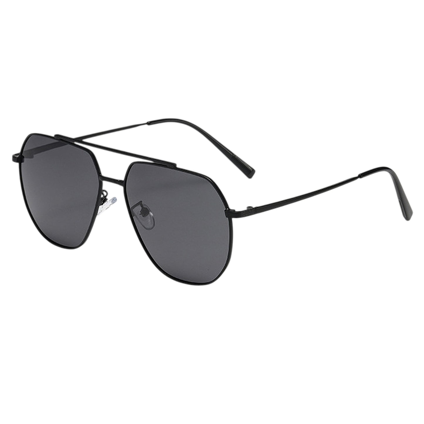 Anna-Kaci Women's Trendy Double-Bridge Metal Frame Sunglasses