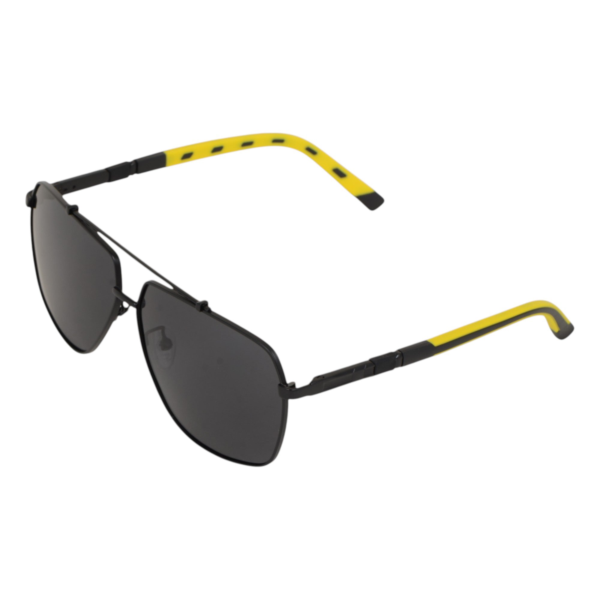 Anna-Kaci Men's Fashion Two Tone Box Polarized Sunglasses UV400 Protection