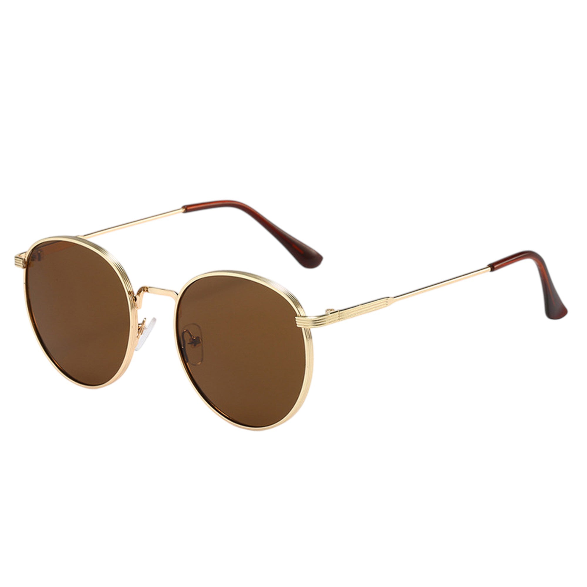 Anna-Kaci Women's Retro Metal Round Sunglasses