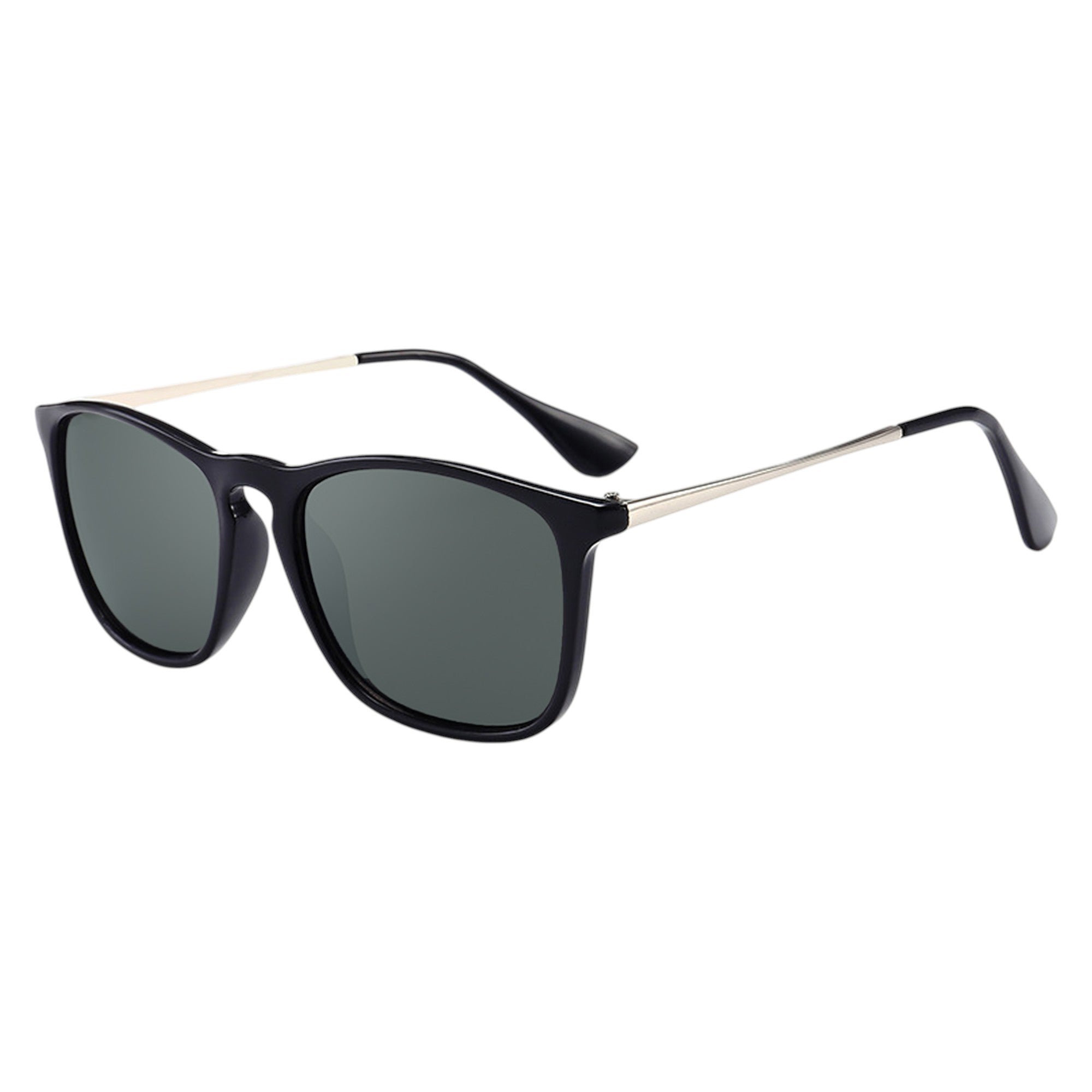 Anna-Kaci Women's Trendy Square Metal Arm Sunglasses