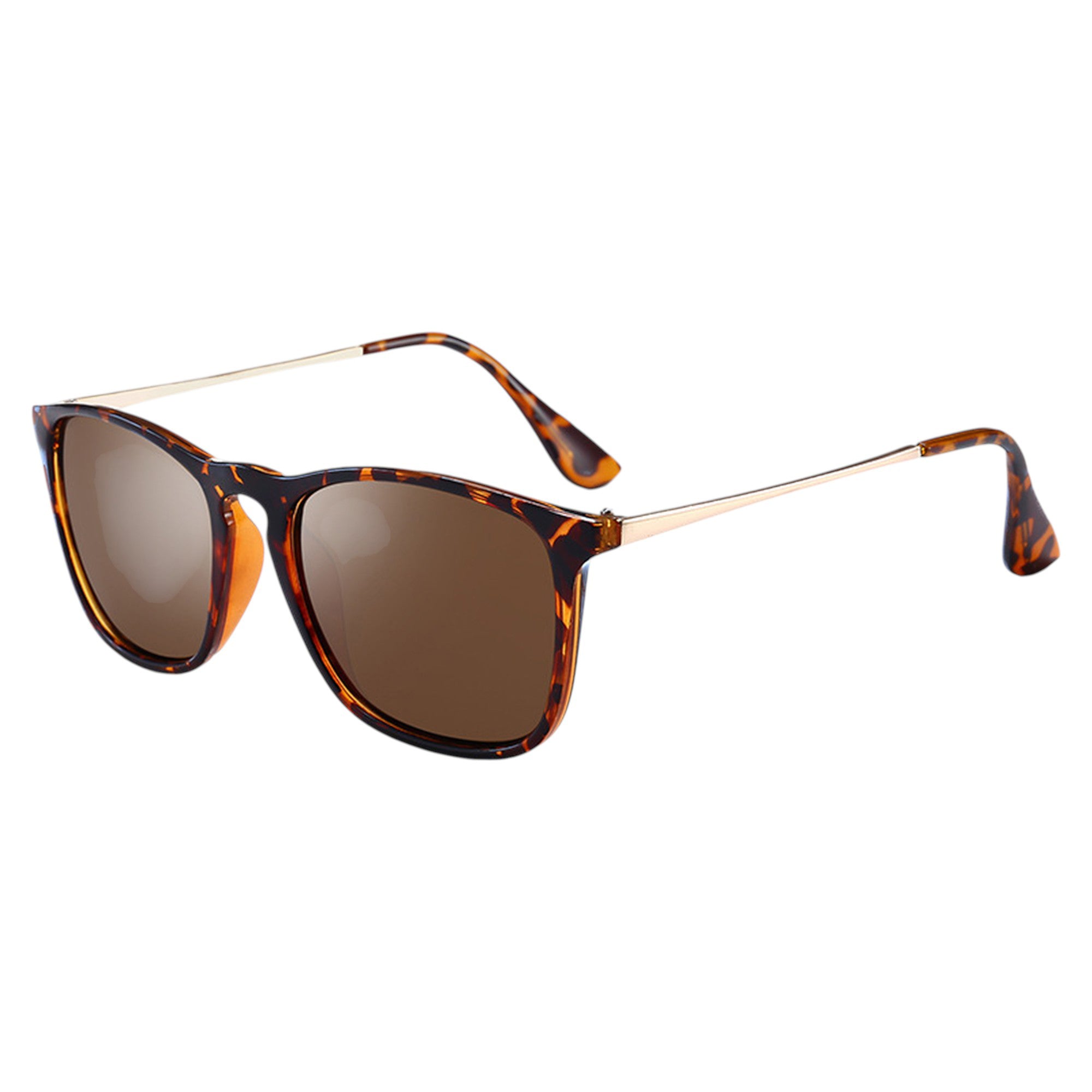 Anna-Kaci Women's Trendy Square Metal Arm Sunglasses