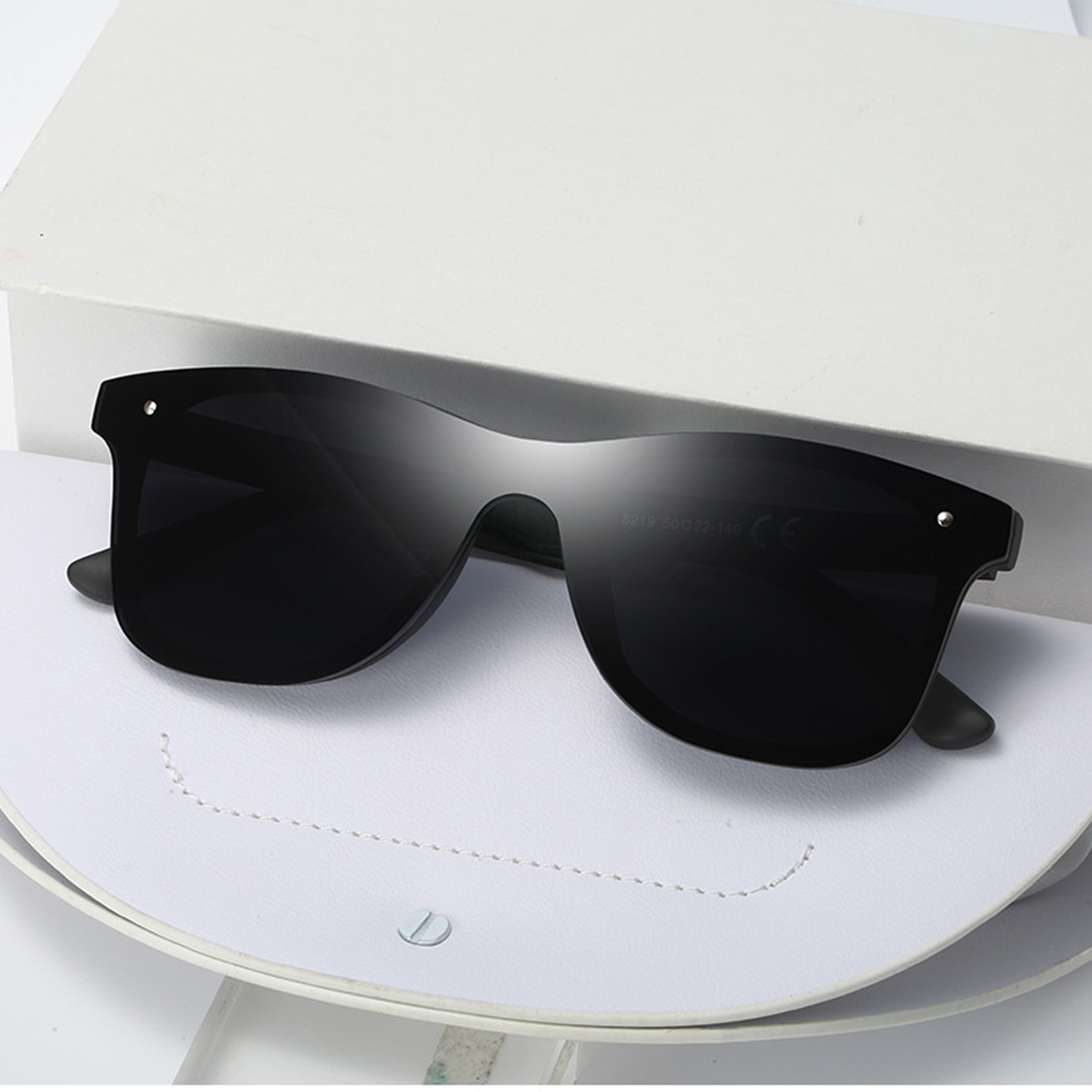 Anna-Kaci Women's Unisex Classic Square Frame Sunglasses with UV400 Protection and Lightweight  Design