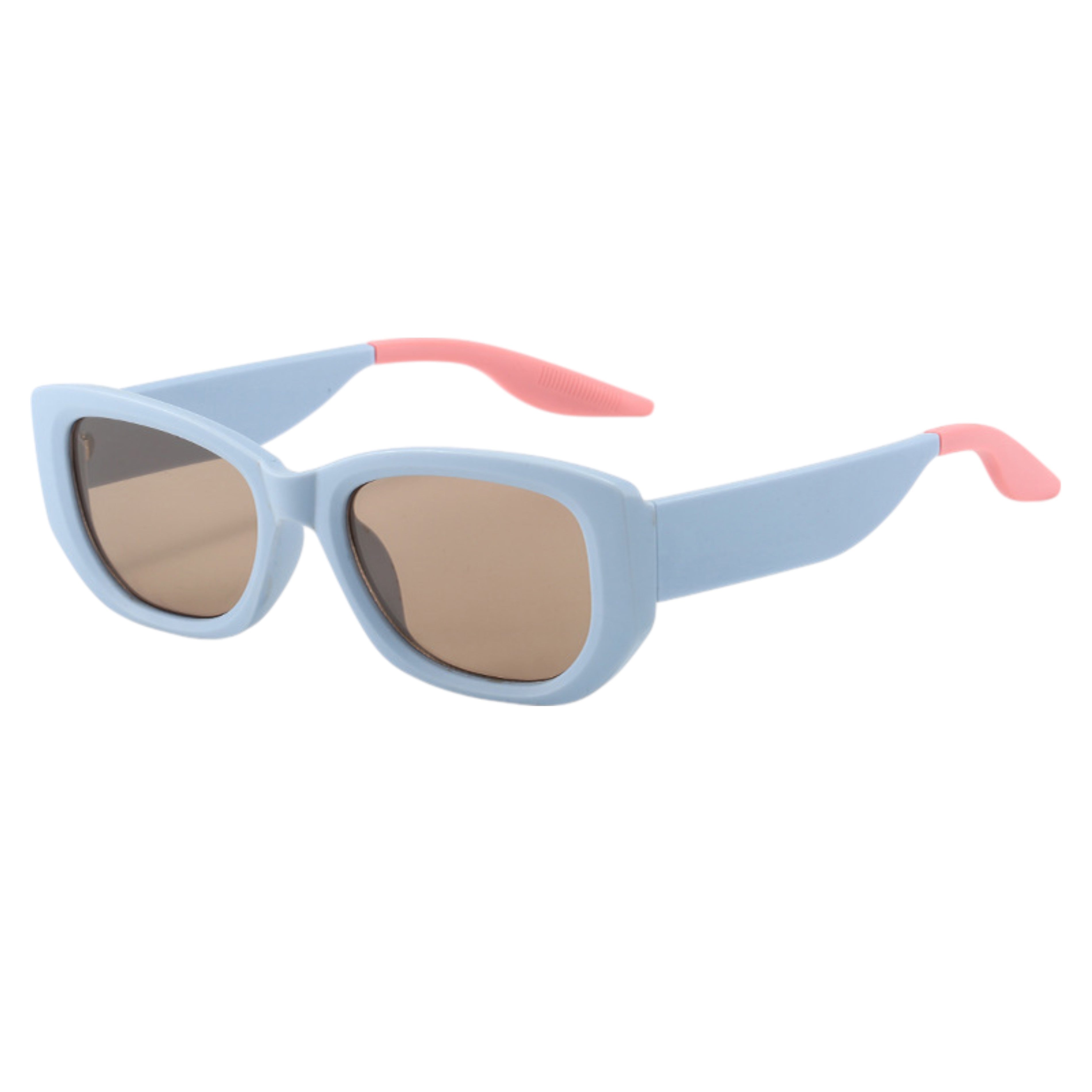 Anna-Kaci Women's Retro Thick Frame Cat Eye Sunglasses with Contrasting Arms and UV400 Protective Lenses for Bold Everyday Looks