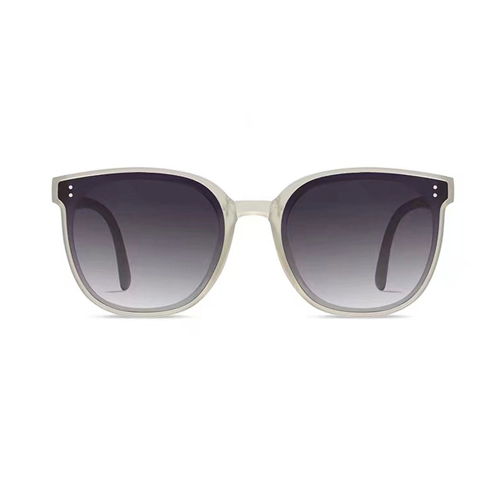 Anna-Kaci Unisex Classic Round Sunglasses with Matte Black Frame and UV400 Dark Lenses Lightweight Design
