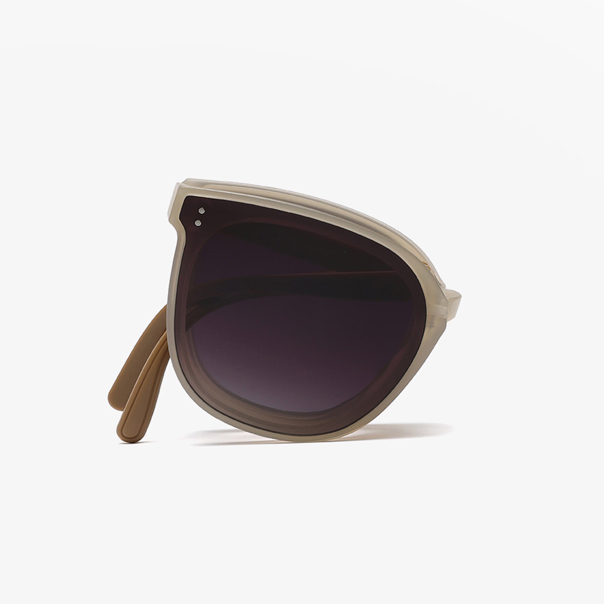 Anna-Kaci Unisex Classic Round Sunglasses with Matte Black Frame and UV400 Dark Lenses Lightweight Design