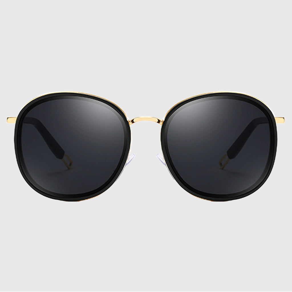 Anna-Kaci Women's Retro Round Metal & PC Polarized Sunglasses