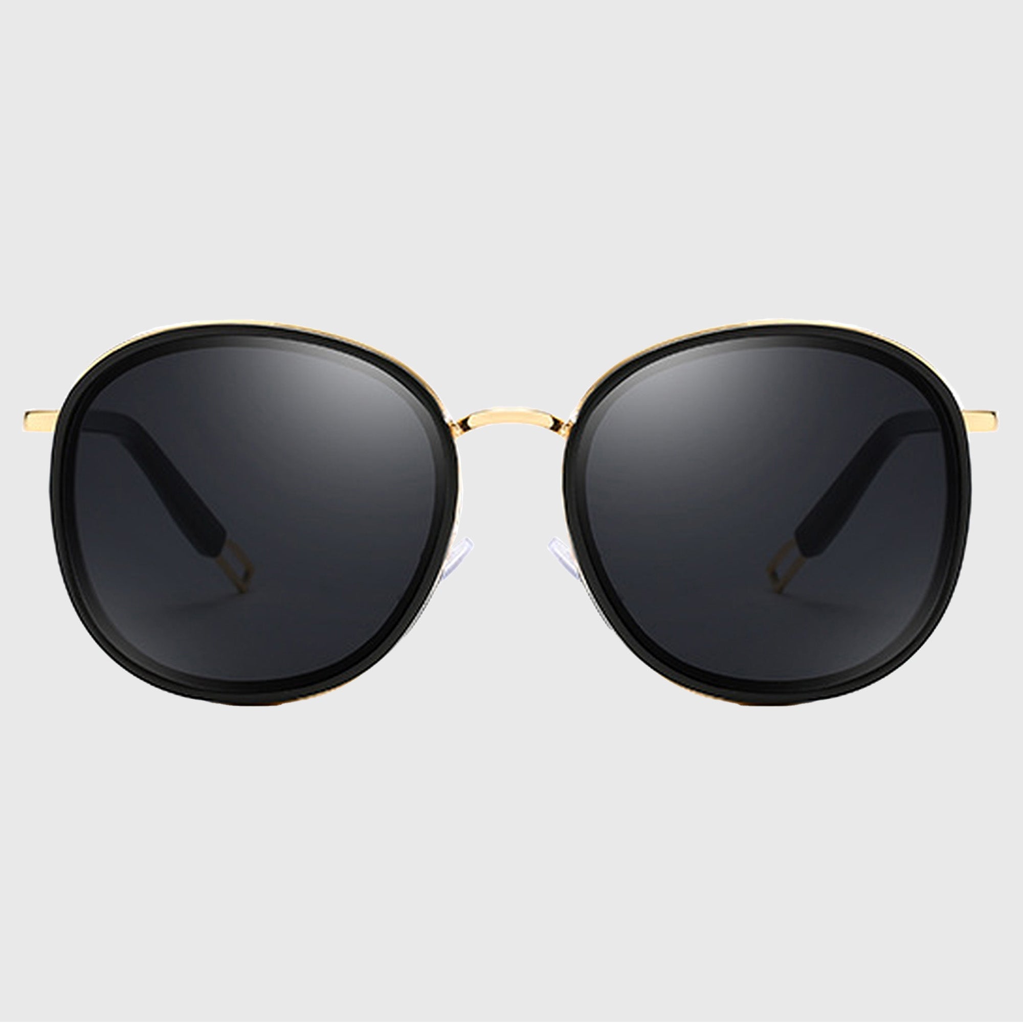 Anna-Kaci Women's Retro Round Metal & PC Polarized Sunglasses