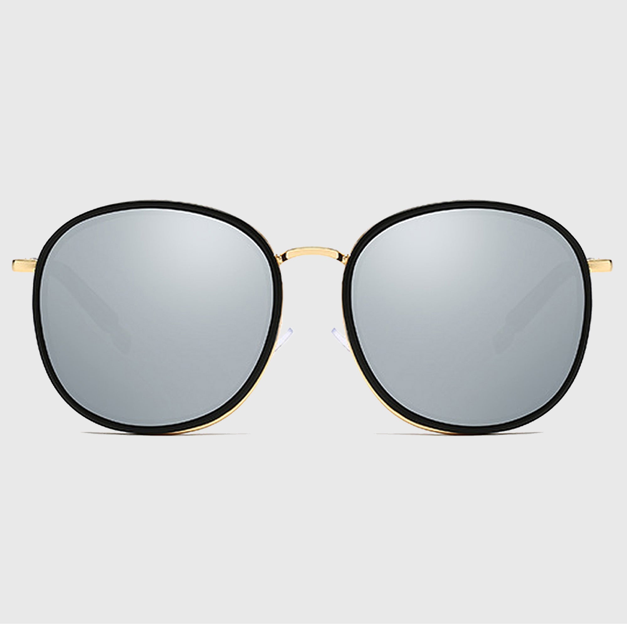 Anna-Kaci Women's Retro Round Metal & PC Polarized Sunglasses