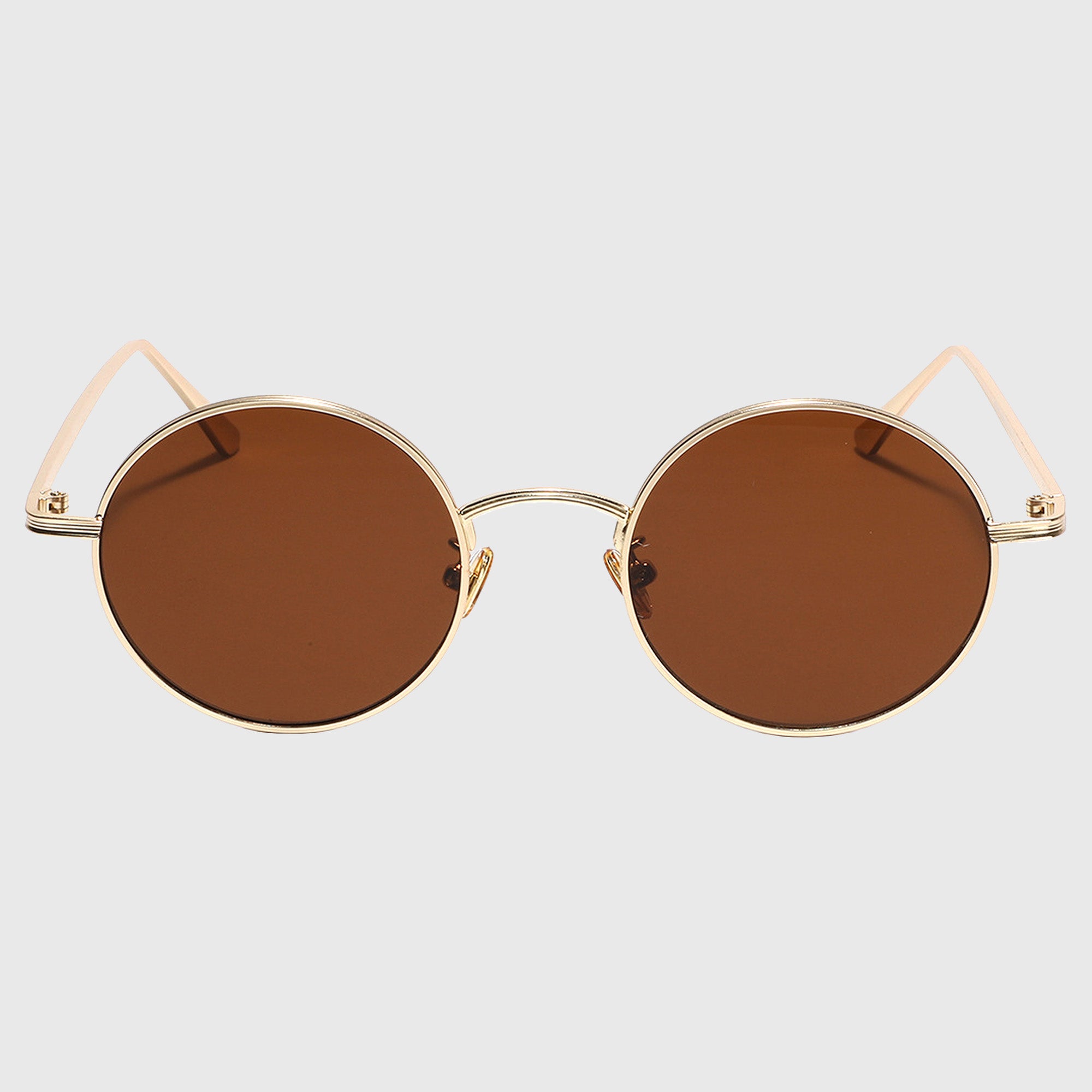 Anna-Kaci Women's Retro Round Metal Sunglasses