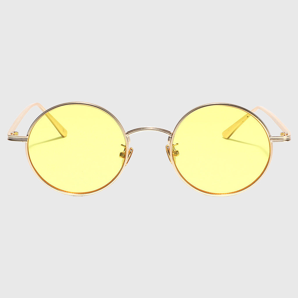 Anna-Kaci Women's Retro Round Metal Sunglasses