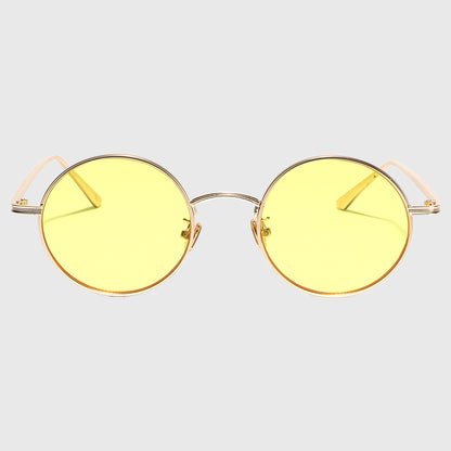 Anna-Kaci Women's Retro Round Metal Sunglasses