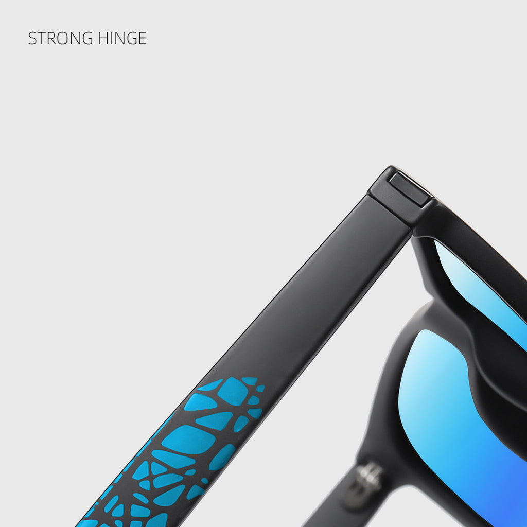 Anna-Kaci Men's Polarized TR Frame Sunglasses for Outdoor Activities