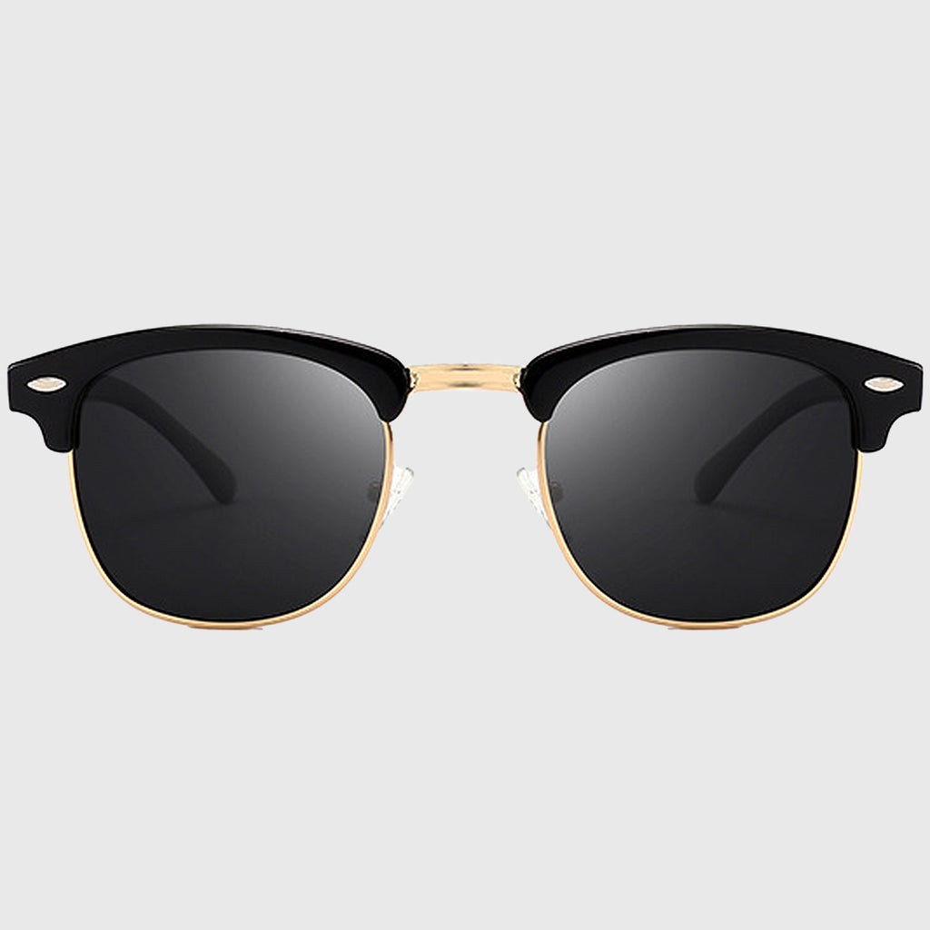 Anna-Kaci Men's Polarized Clubmaster Sunglasses-Metal & PC Frame Retro Style Shades