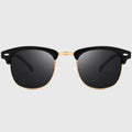 Anna-Kaci Men's Polarized Clubmaster Sunglasses-Metal & PC Frame Retro Style Shades